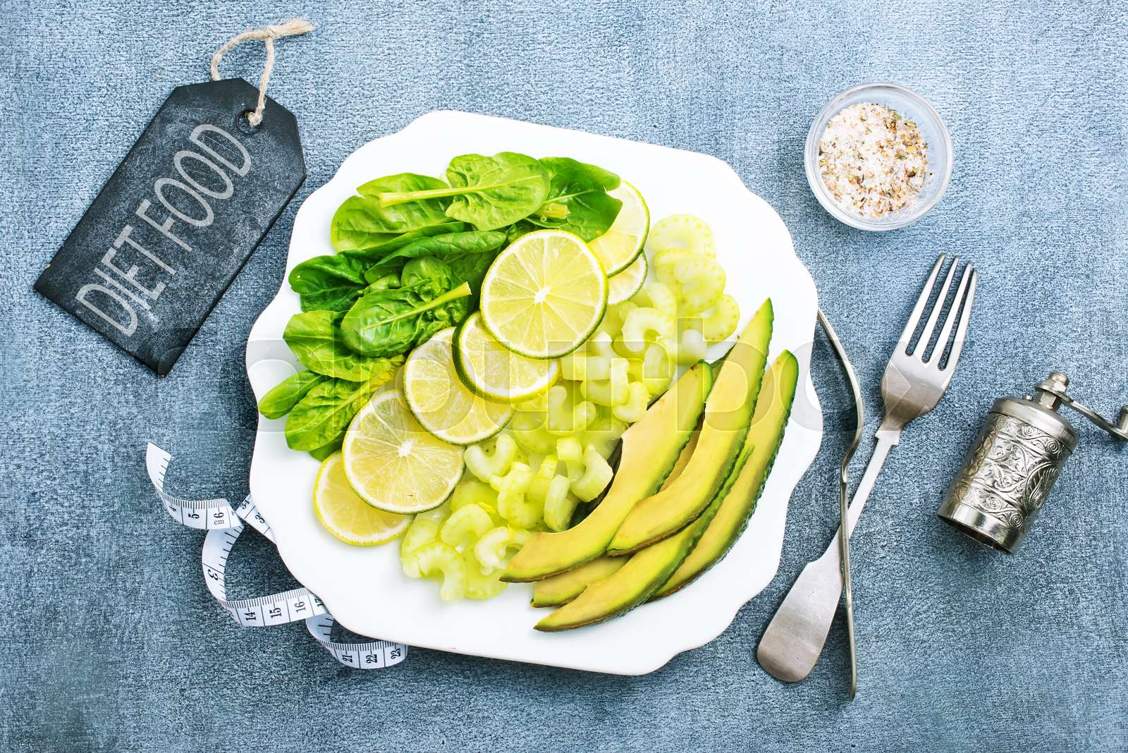Fresh Avocado and Lime Wedges