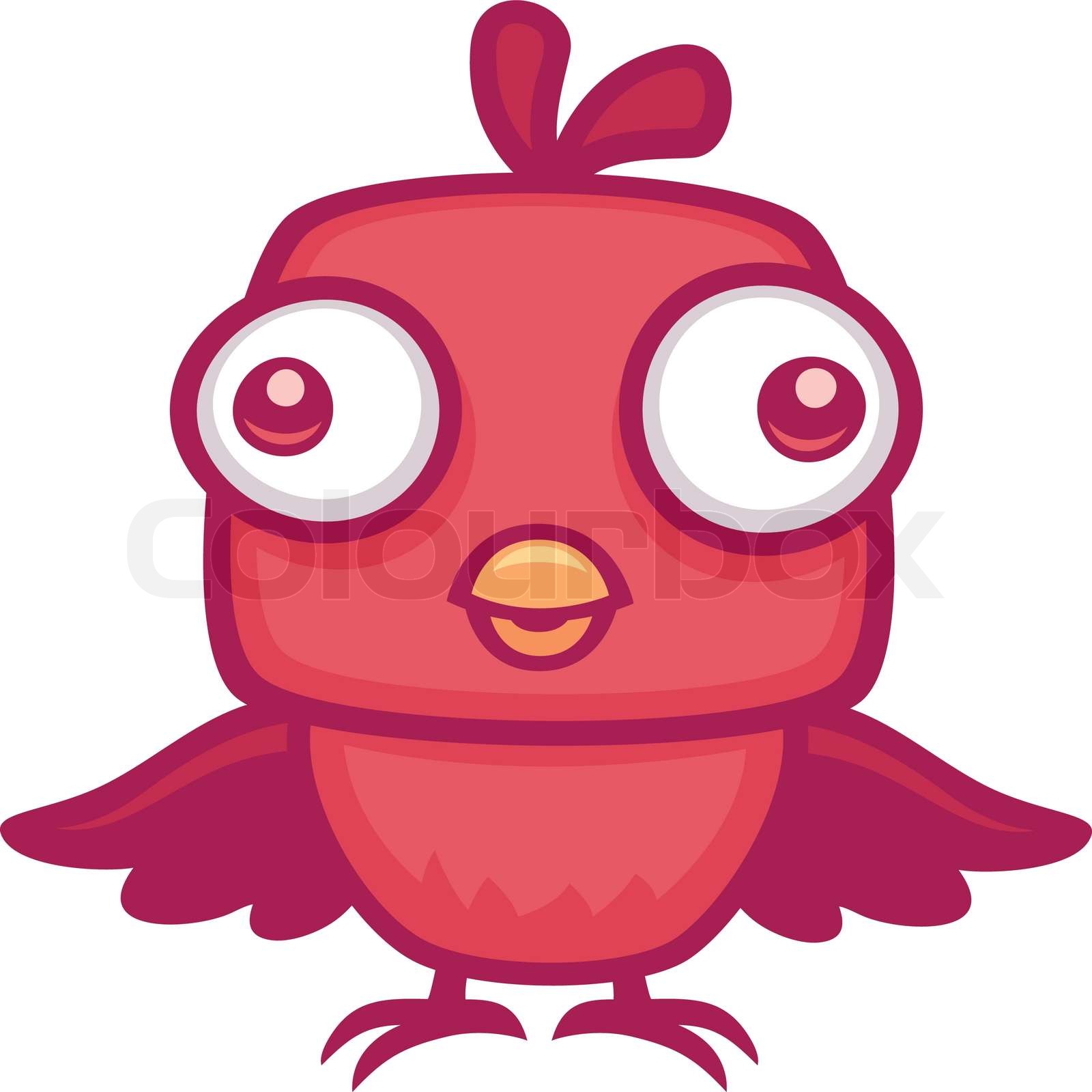 Vector cartoon illustration of a cute baby bird | Stock vector | Colourbox