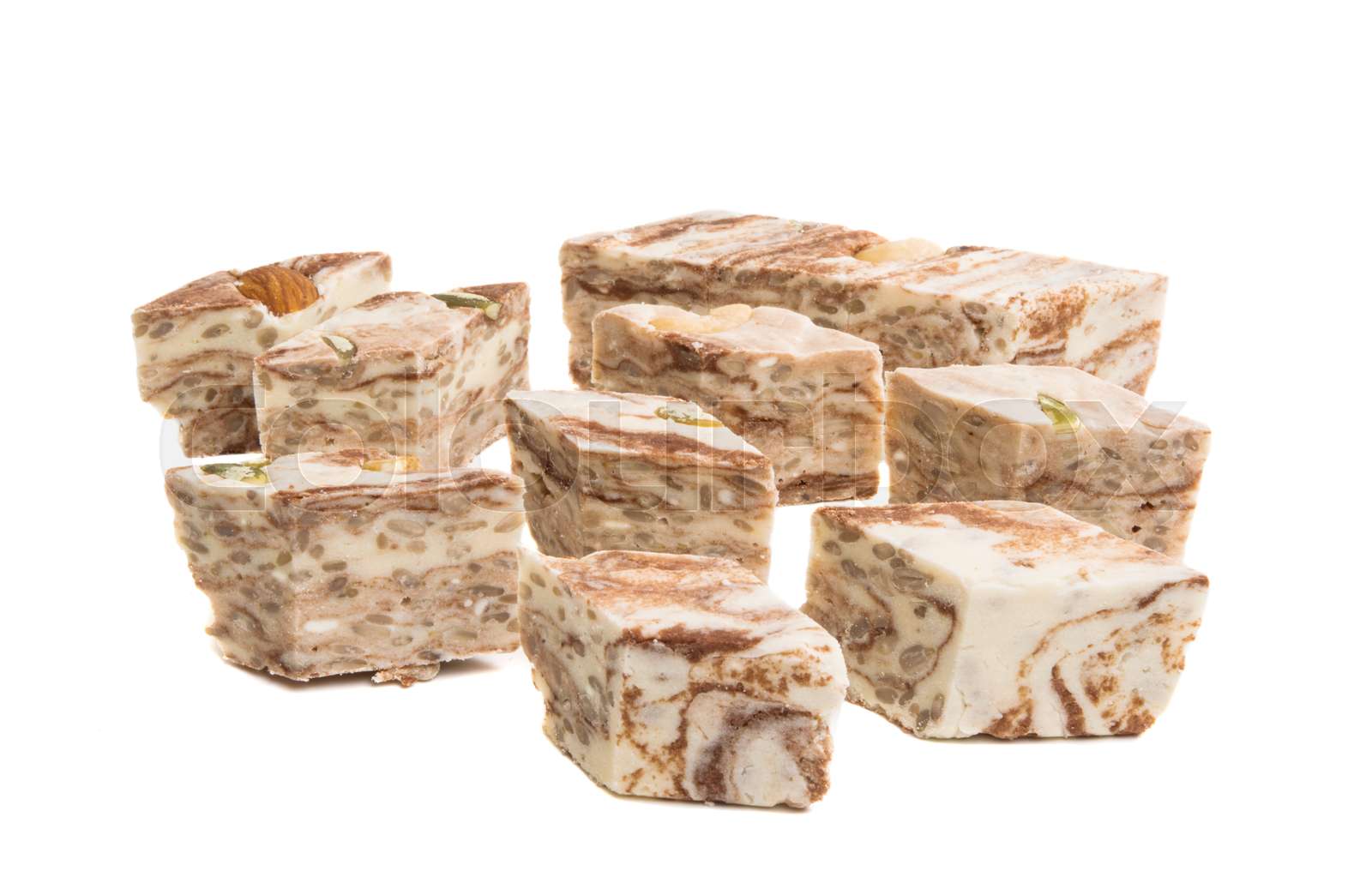 Uzbek halva isolated | Stock image | Colourbox