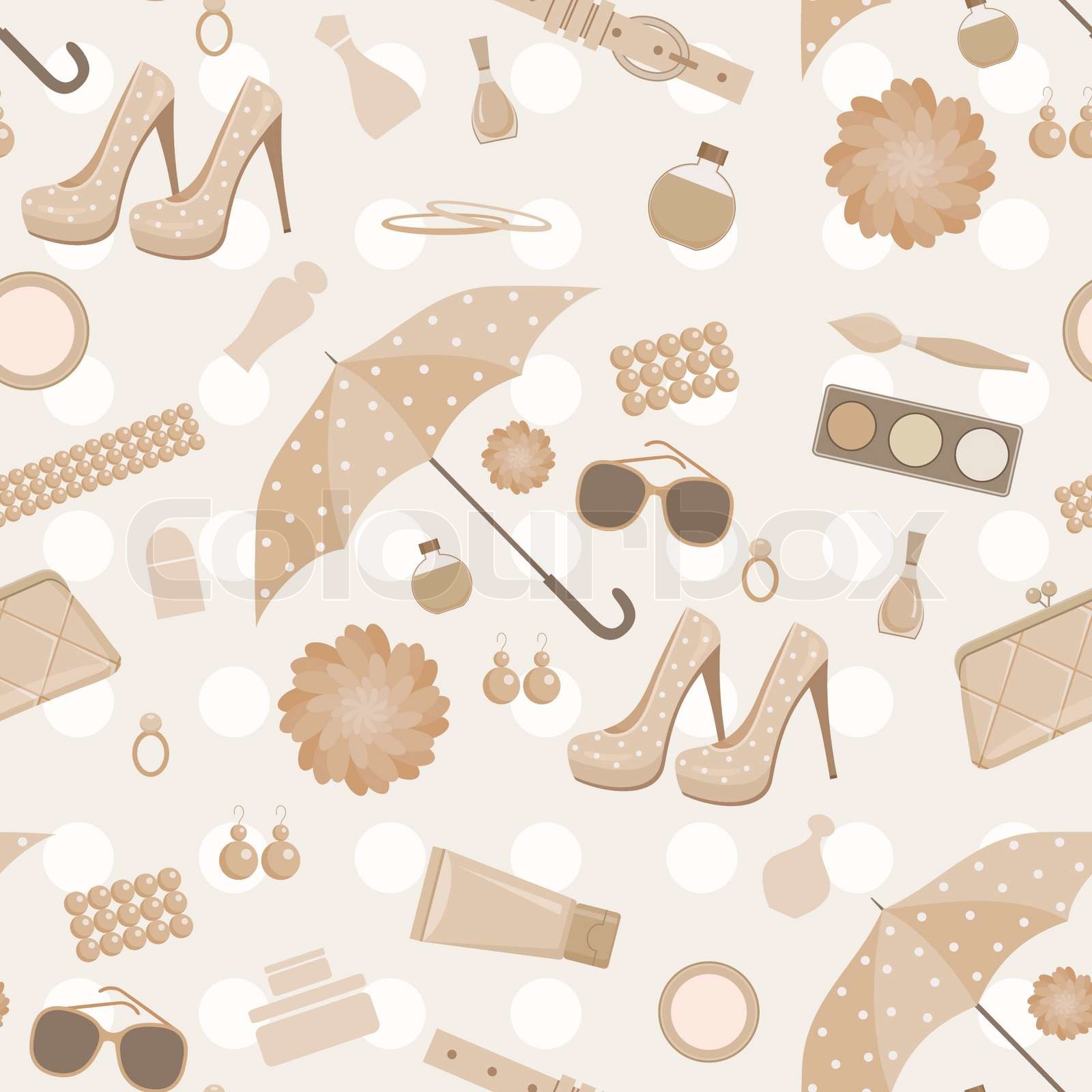 Seamless fashion pattern Stock vector Colourbox