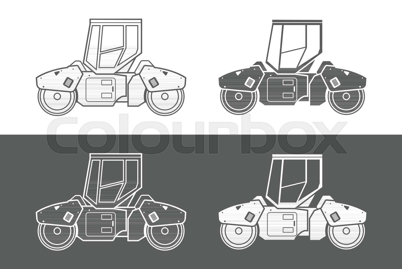 Asphalt paver icon | Stock vector | Colourbox