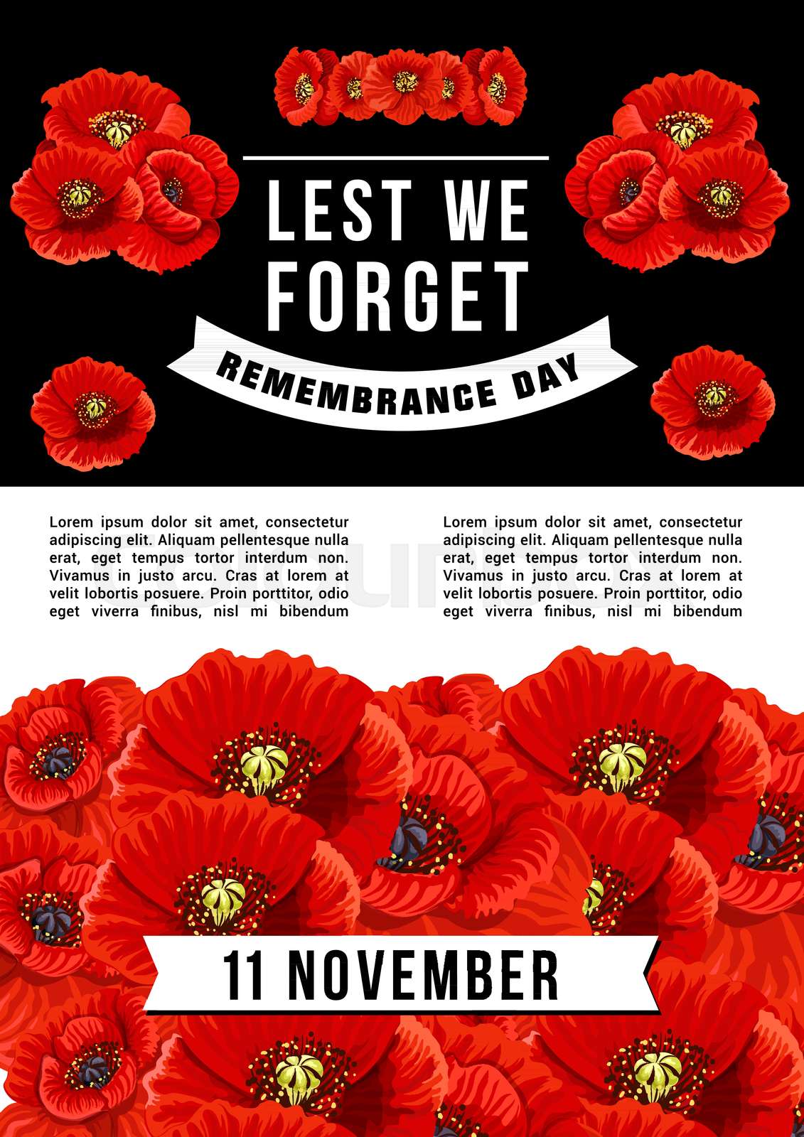 Vector Lest We Forget Stock Vector Colourbox Vector Lest We Forget Stock Vector Colourbox