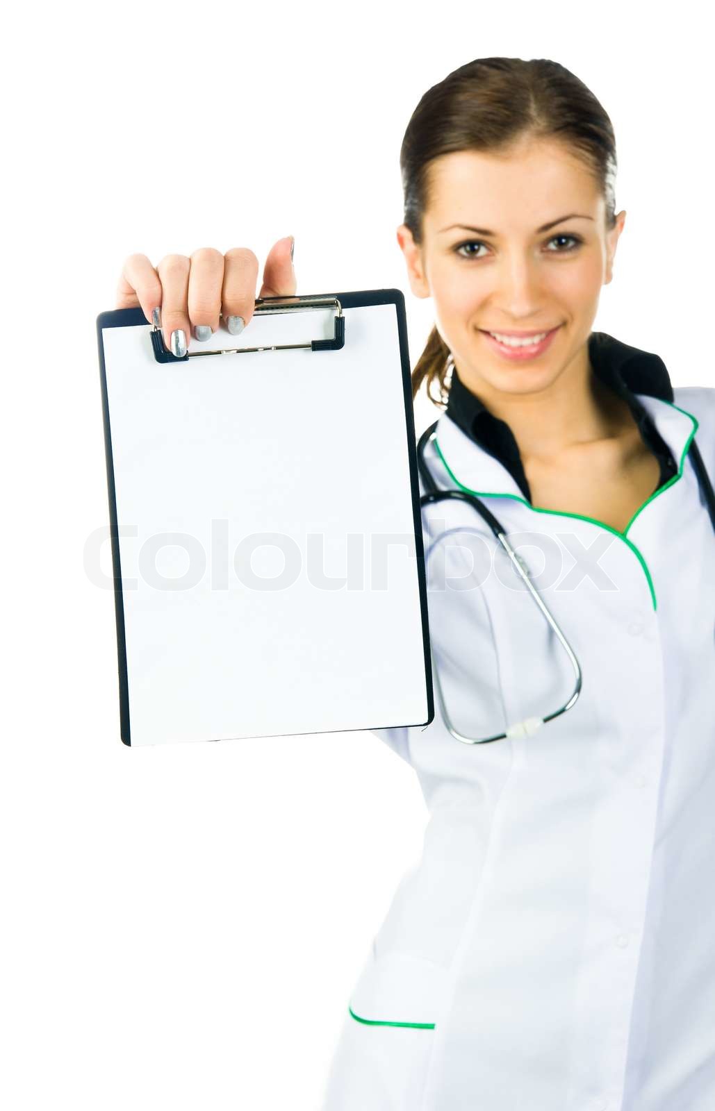 L ge Viser Clipboard Med Kopi Plads Til Tekst Eller Design Stock Foto 