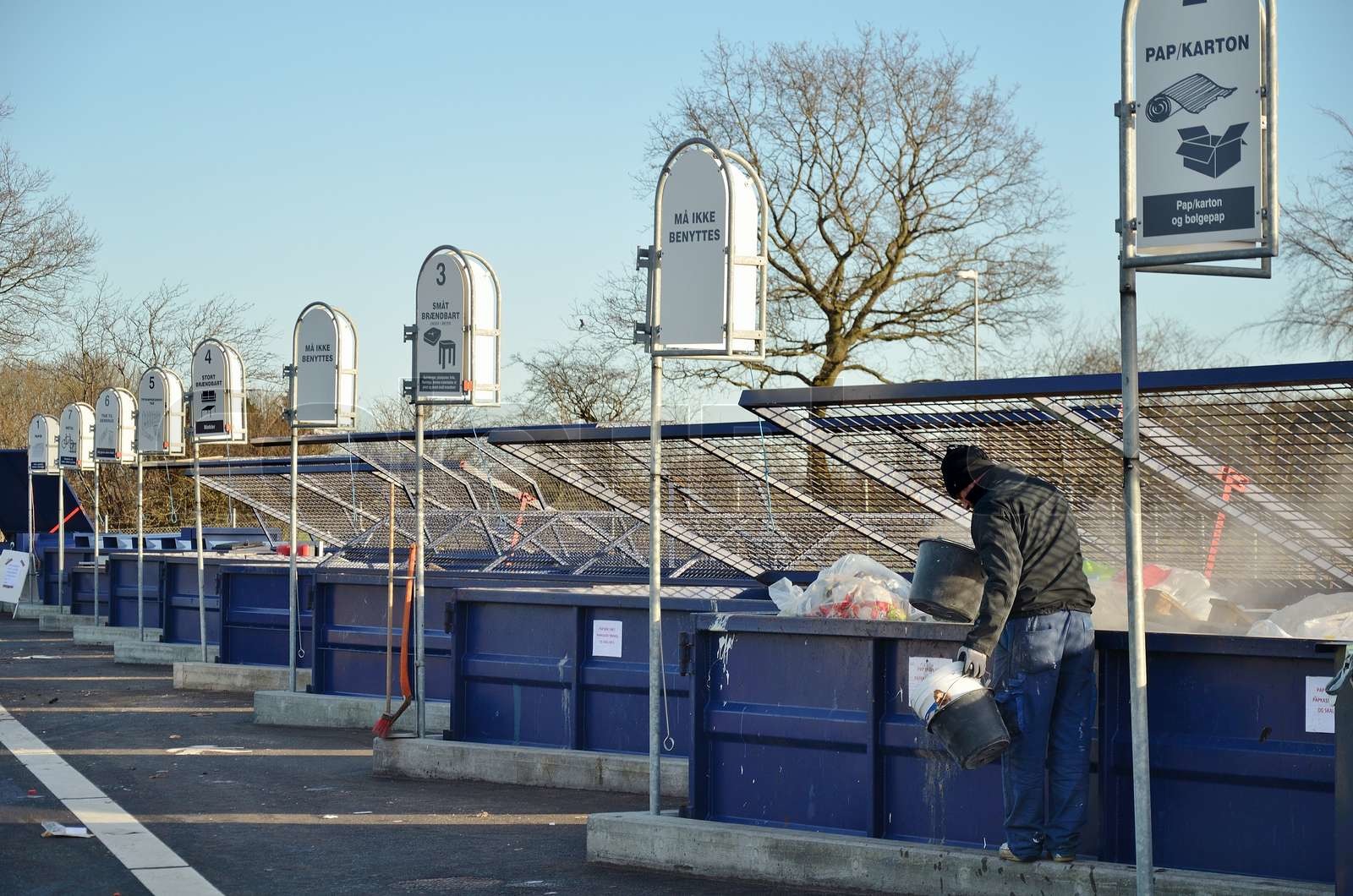 recycling center Stock image Colourbox