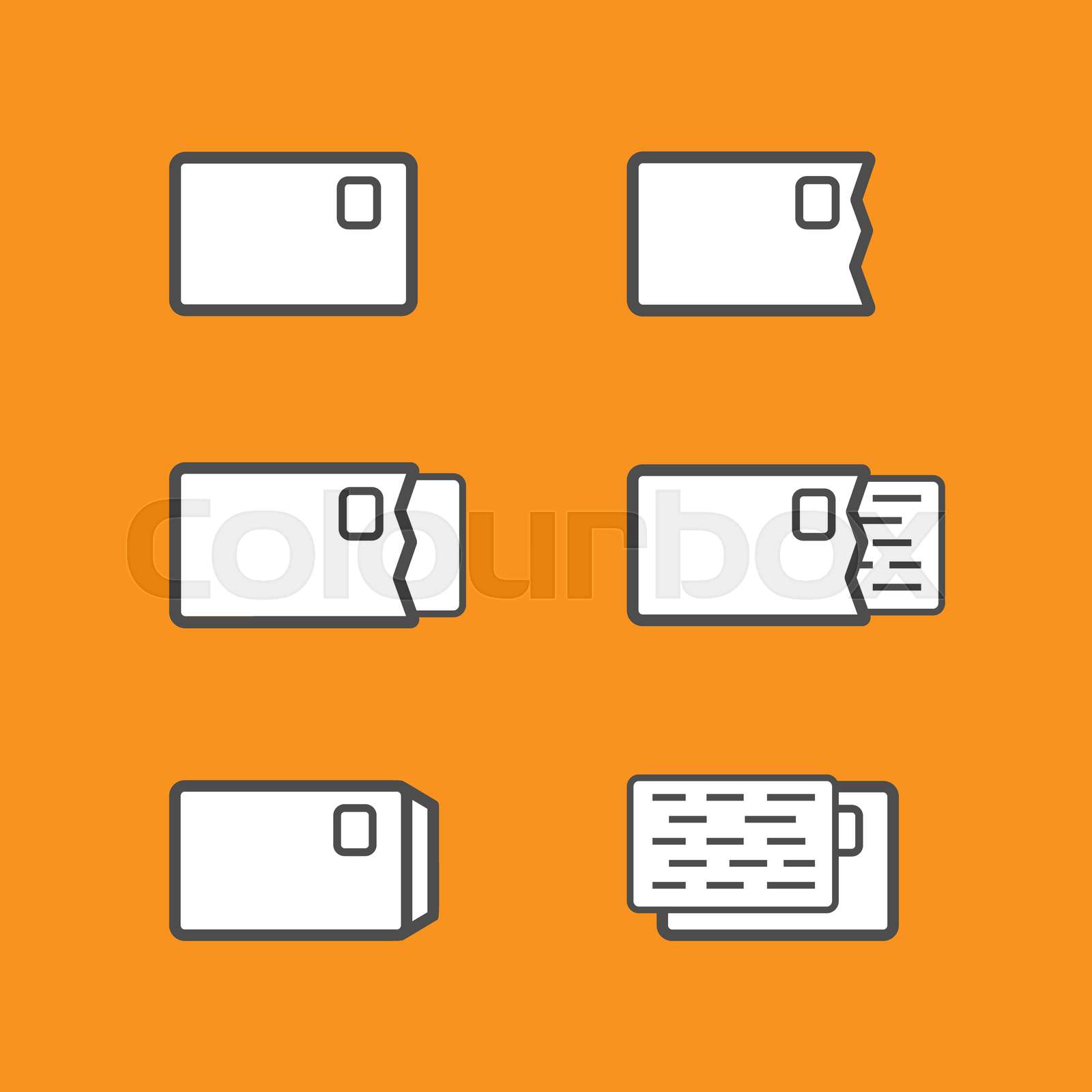 UI letters collection | Stock image | Colourbox