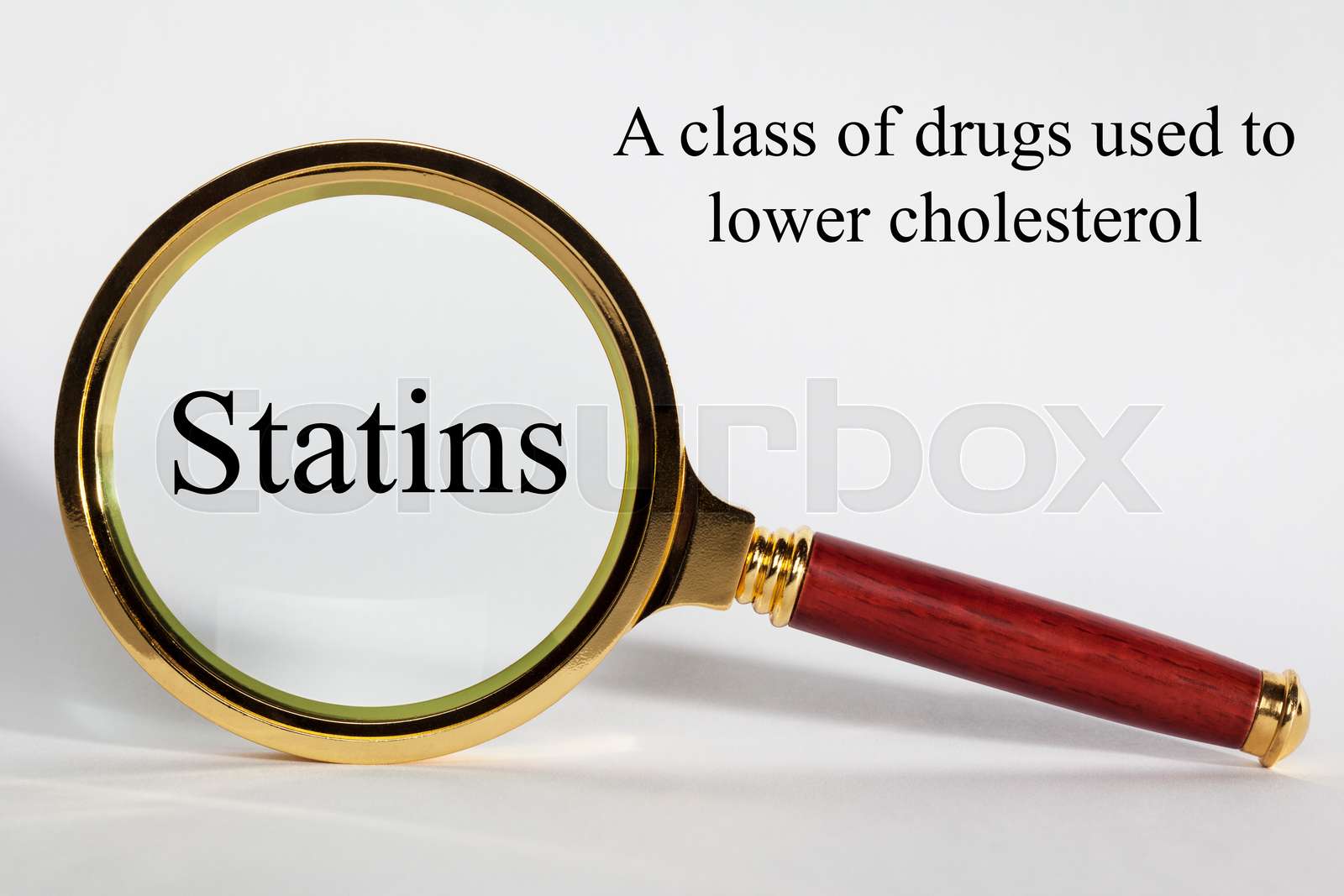 Statins Concept And Definition Stock Image Colourbox