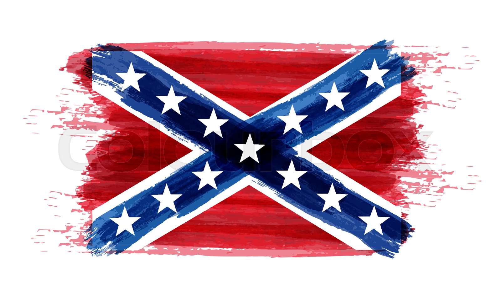 Confederate flag | Stock vector | Colourbox