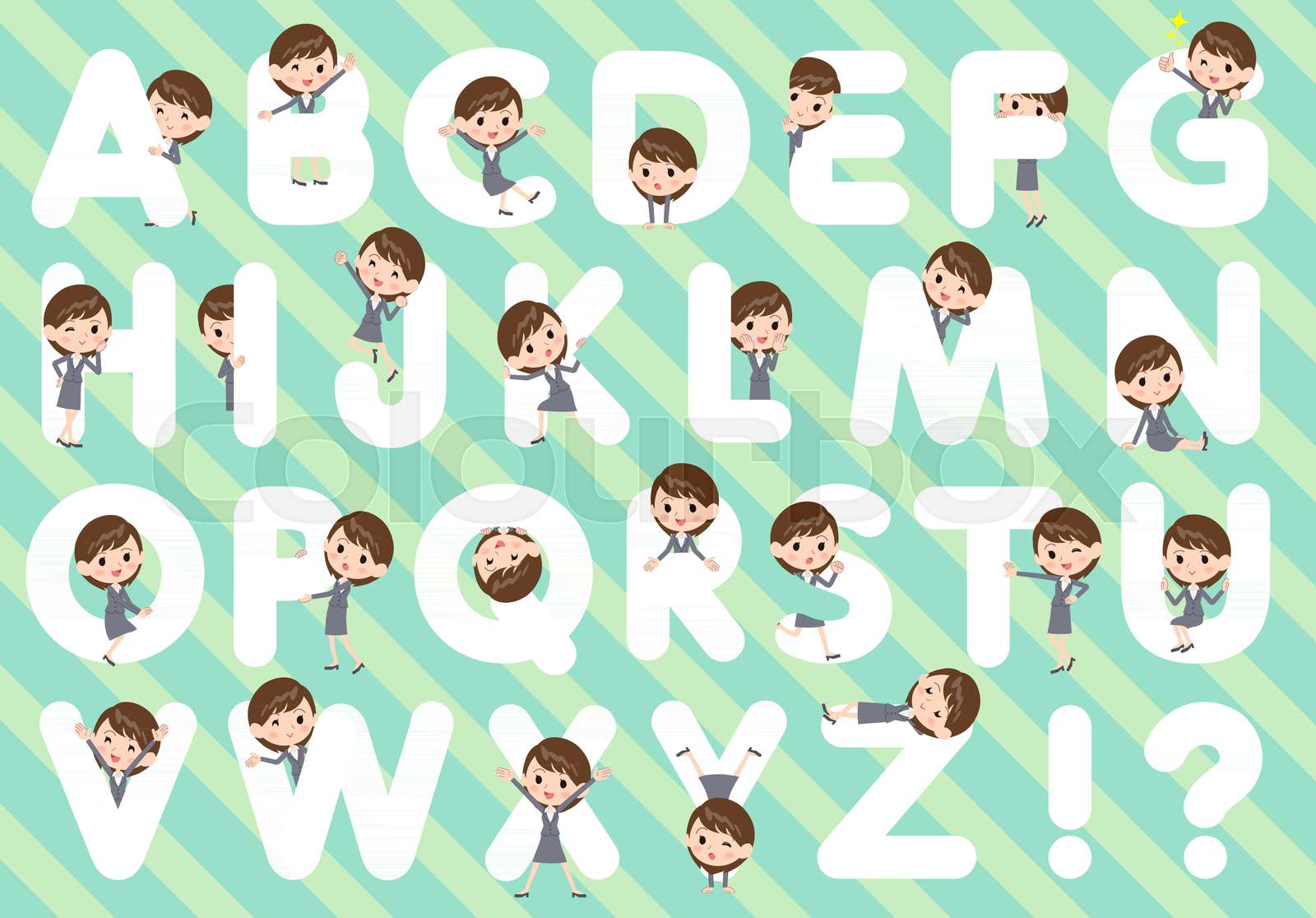 Figur Aus Hamlet 7 Buchstaben frauen, figur, buchstaben | Stock-Vektor | Colourbox