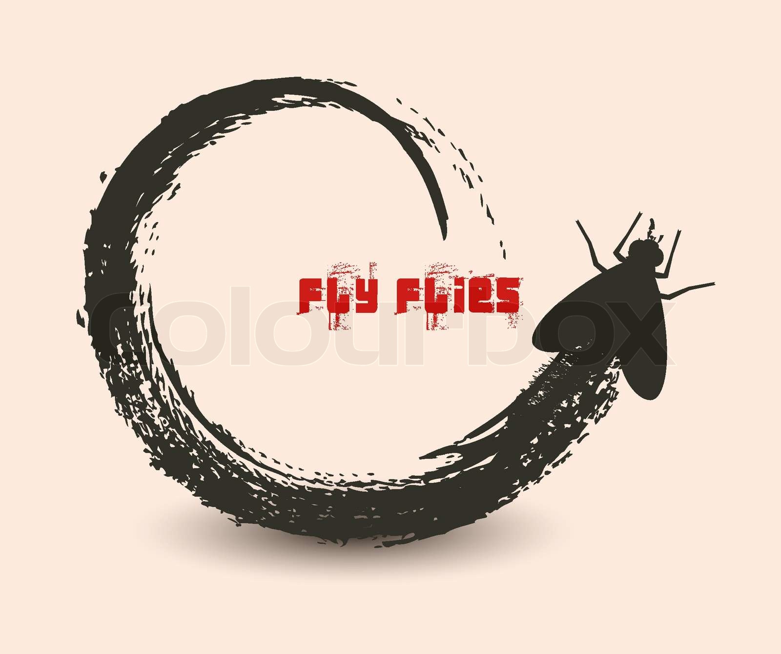 Fly fliegen StockVektor Colourbox