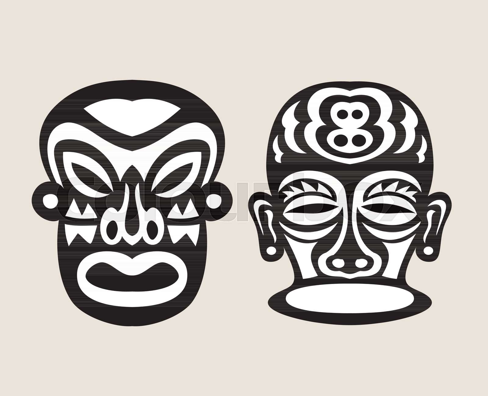 Black and White Mask | Stock vector | Colourbox