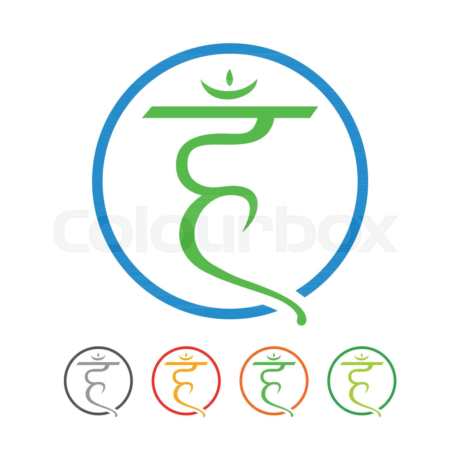 Akasha Circular Symbol Logo Design | Stock vector | Colourbox