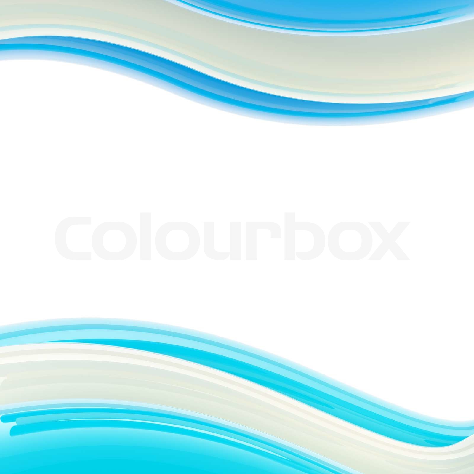 Wavy blue and white glossy bright design template, background | Stock ...