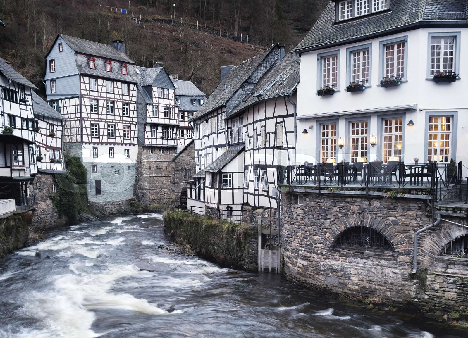 Monschau town in the Germany Stock image Colourbox