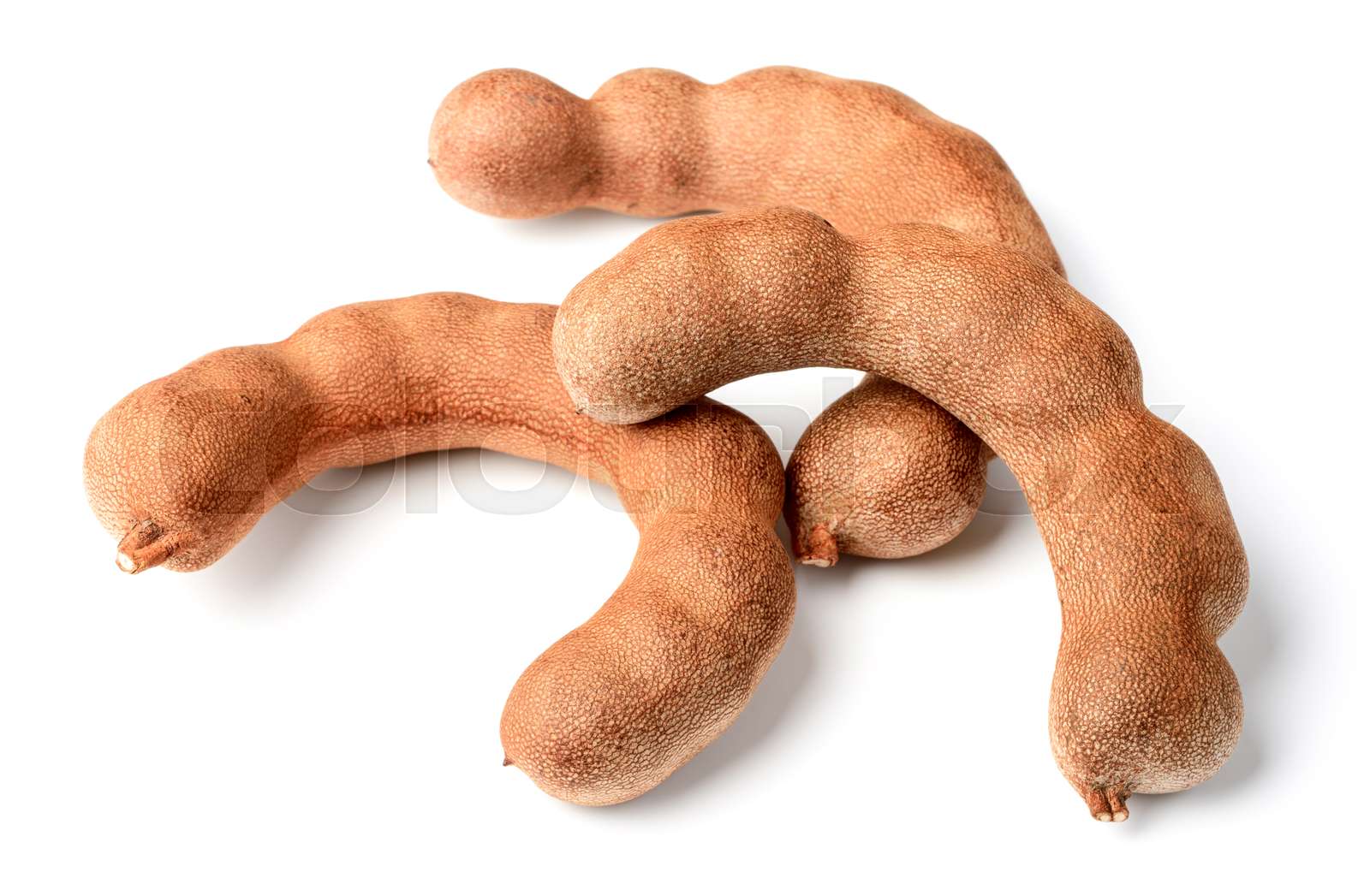 fresh tamarind fruit isolated on white Stock image Colourbox