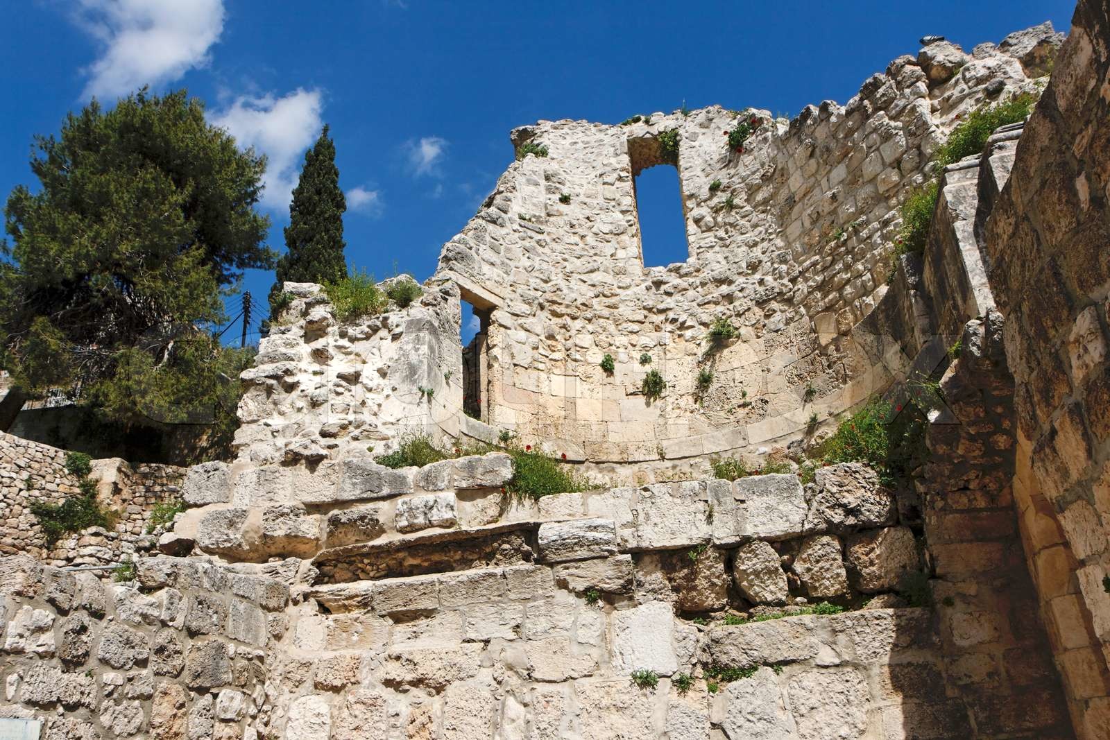 Wall Of The Ruins Of Byzantine Church Near St Anne Church And Pool Of Bethesda In Jerusalem Stock Image Colourbox Wall Of The Ruins Of Byzantine Church Near St Anne Church And Pool Of Bethesda In Jerusalem Stock Image Colourbox