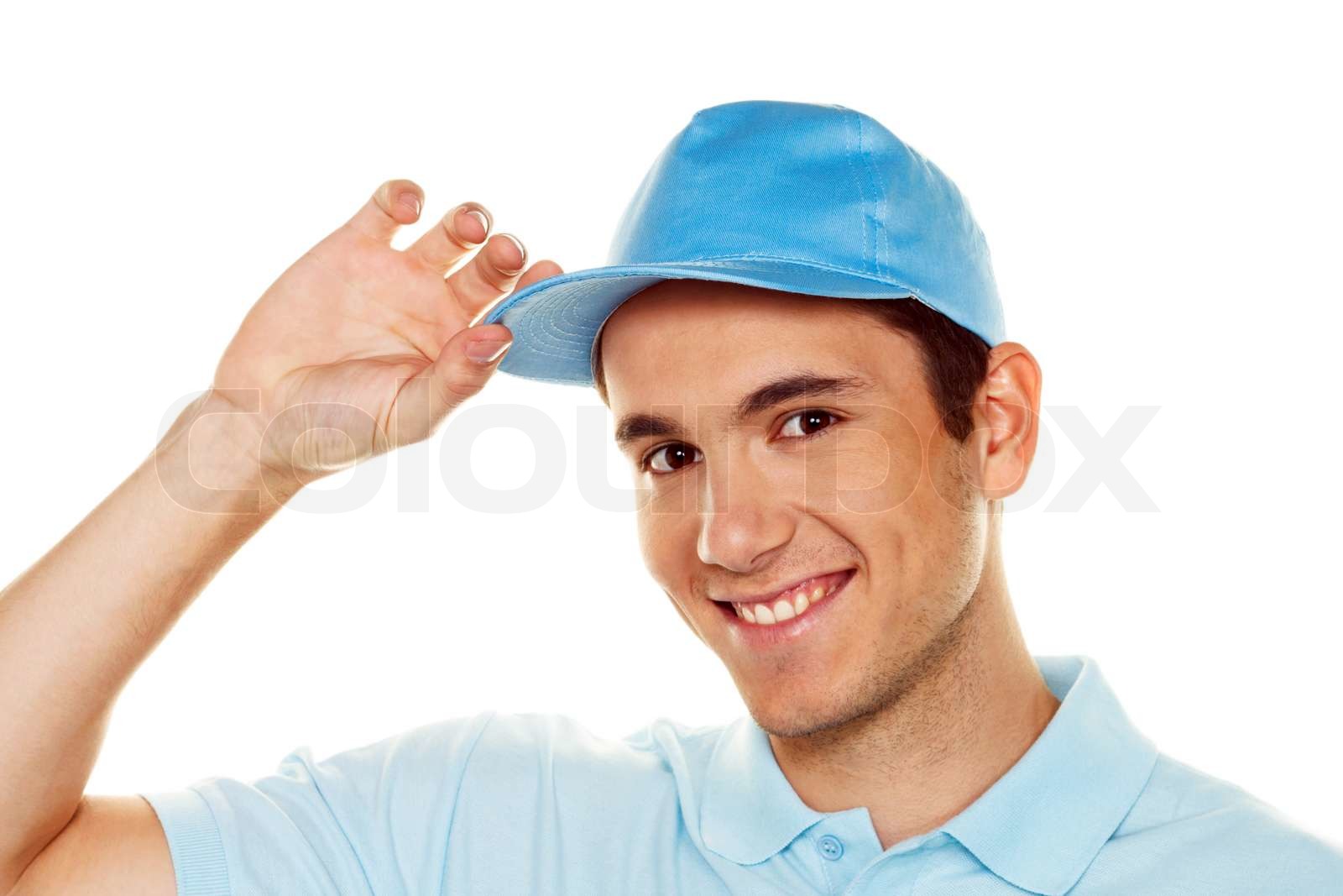 A Messenger Of Messenger Delivers Mail Service Package Stock Image