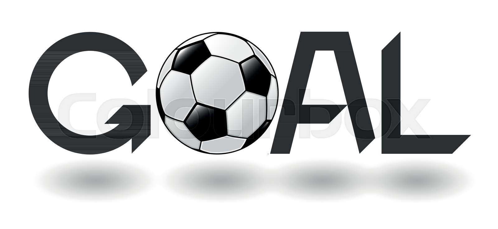 Goal typographyvector illustration Stock vector Colourbox