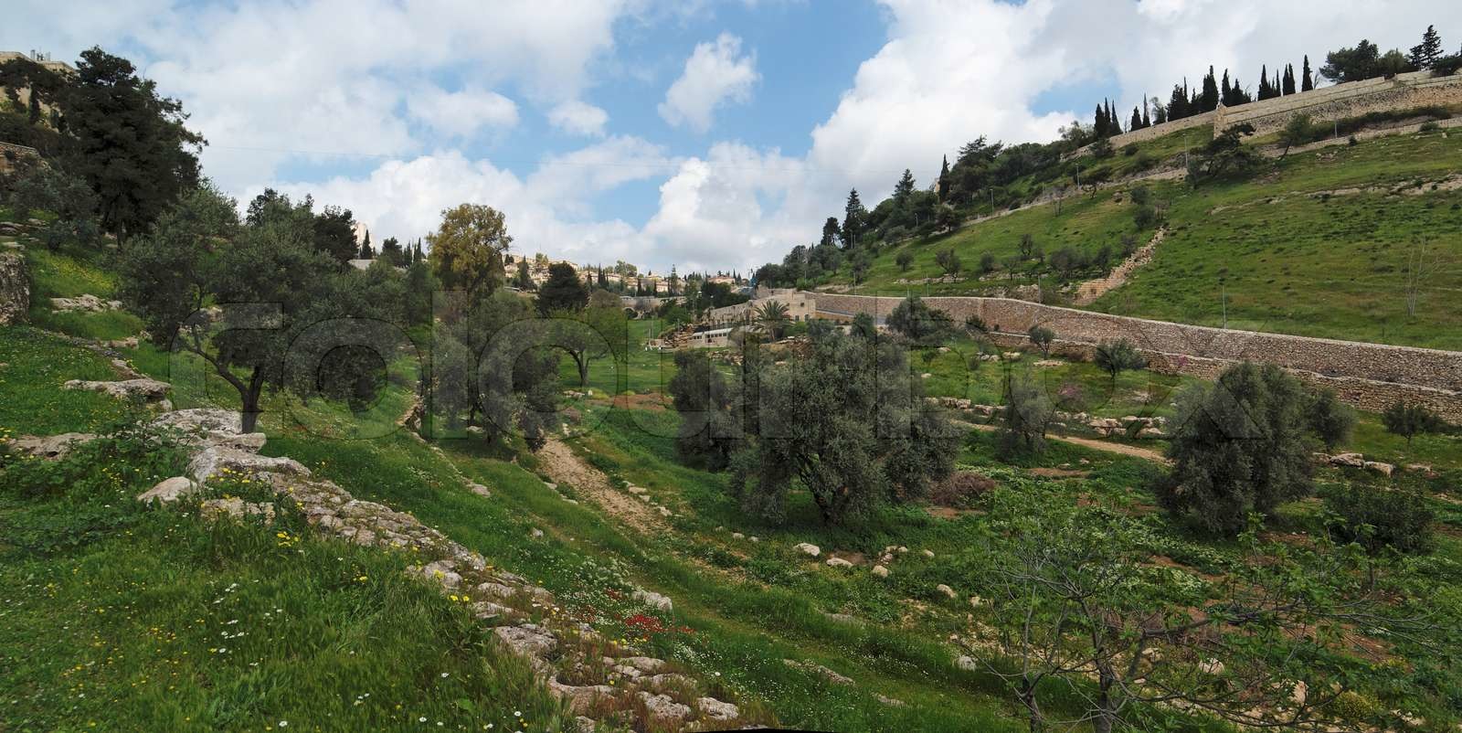 Gehenna Hinnom Valley near the Old City in Jerusalem | Stock image ...