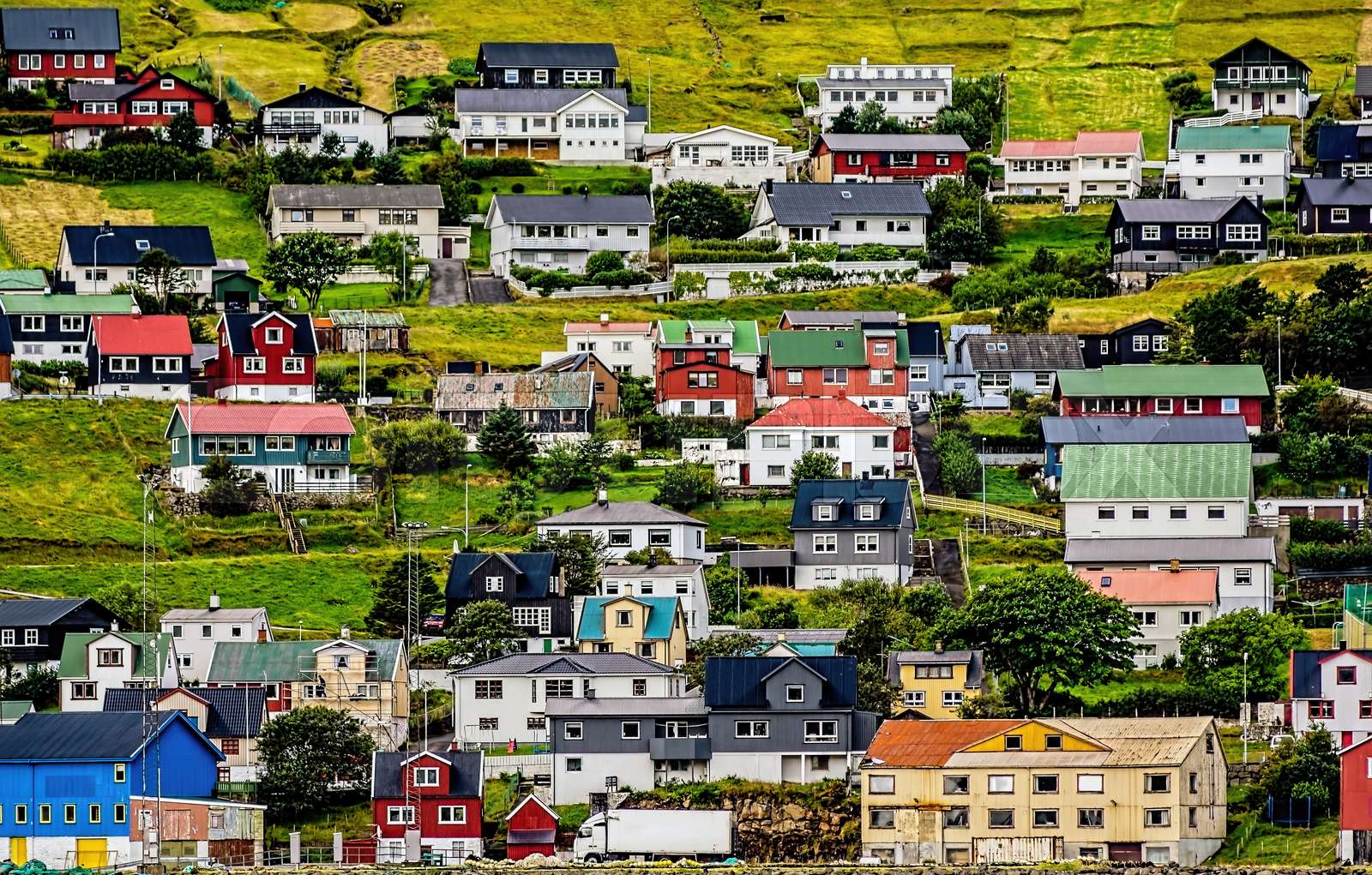 vestmanna, færøerne Stock foto Colourbox