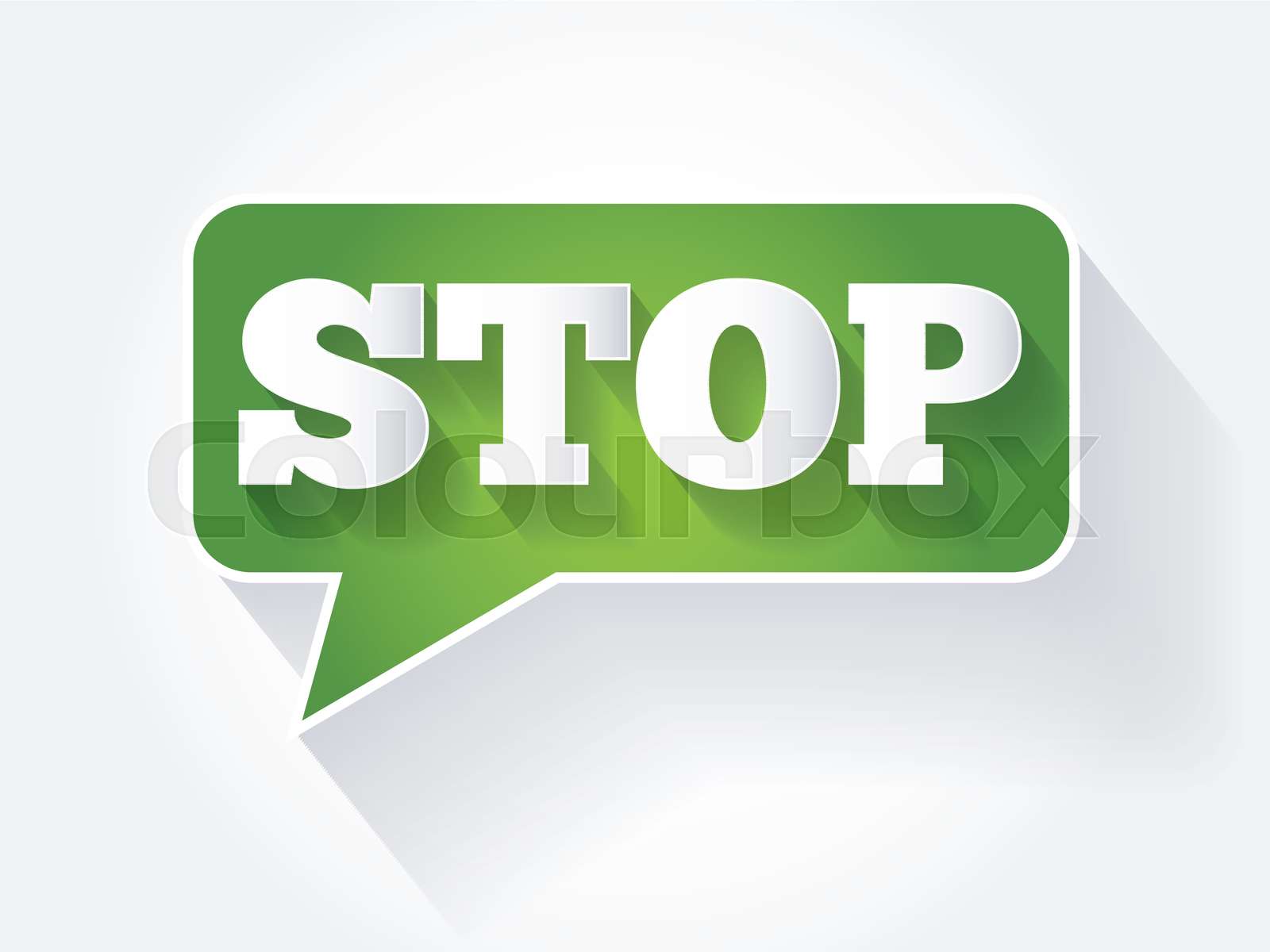 Stop Text Message Bubble Stock Vector Colourbox Stop Text Message Bubble Stock Vector Colourbox