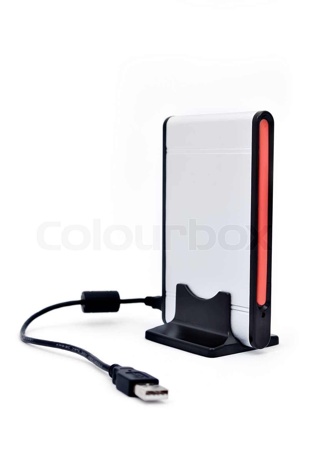 portable hard drive on a stand | Stock image | Colourbox
