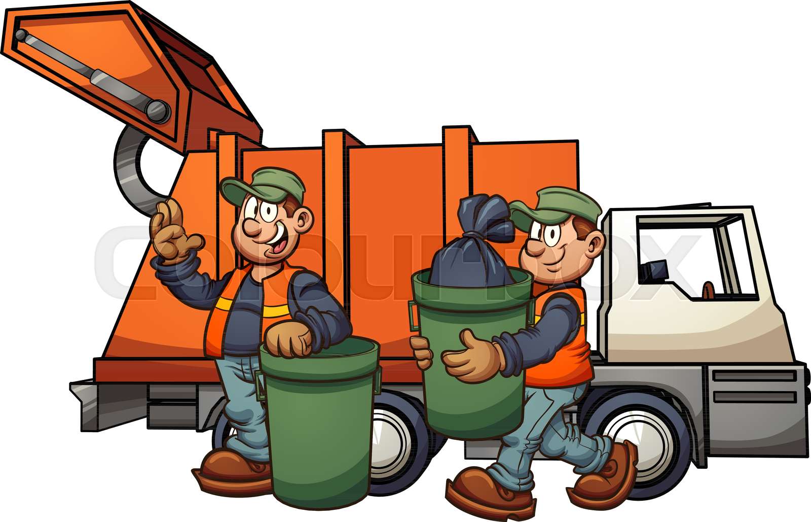 Garbage men Stock vector Colourbox