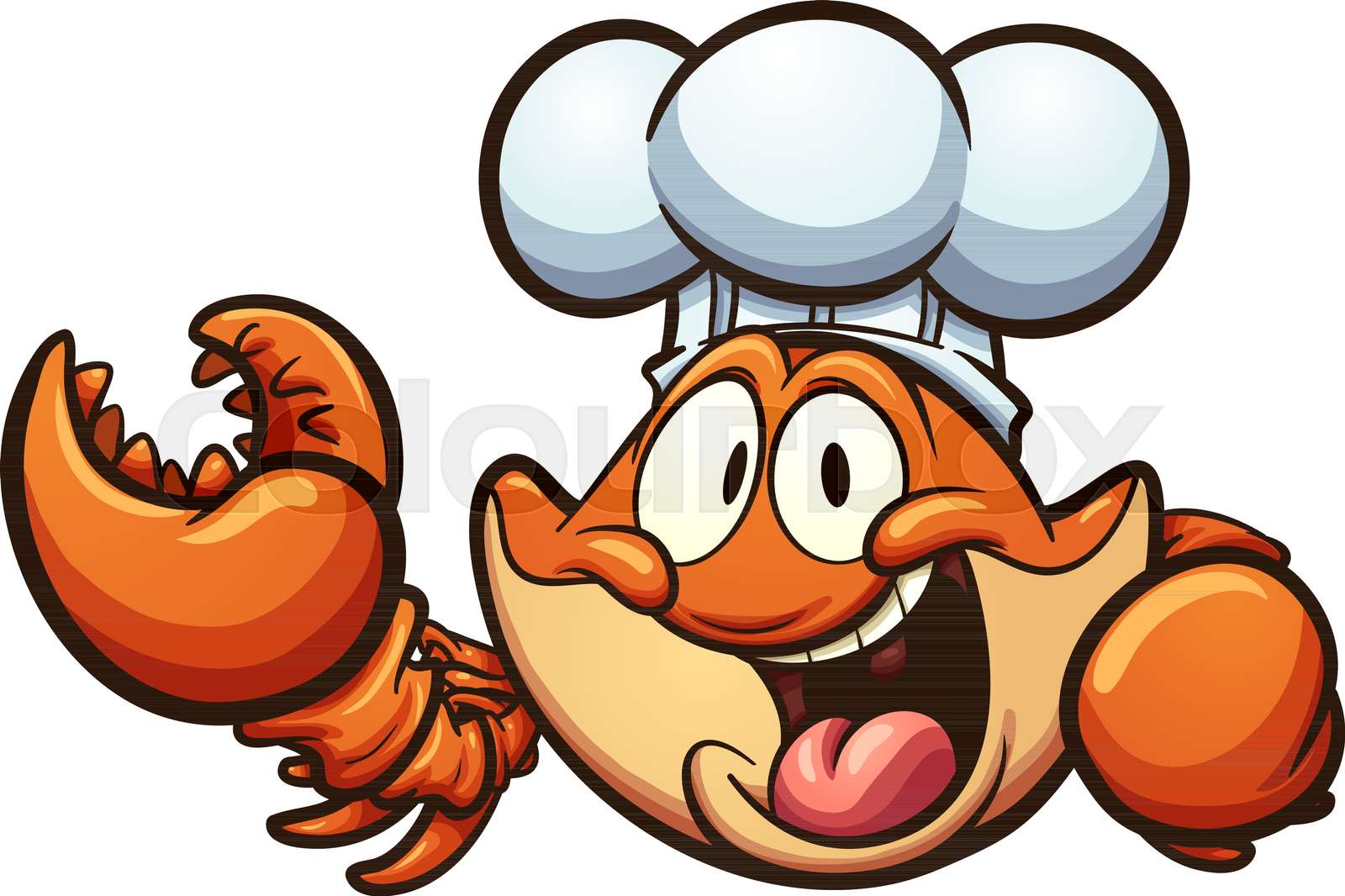 Chef crab Stock vector Colourbox