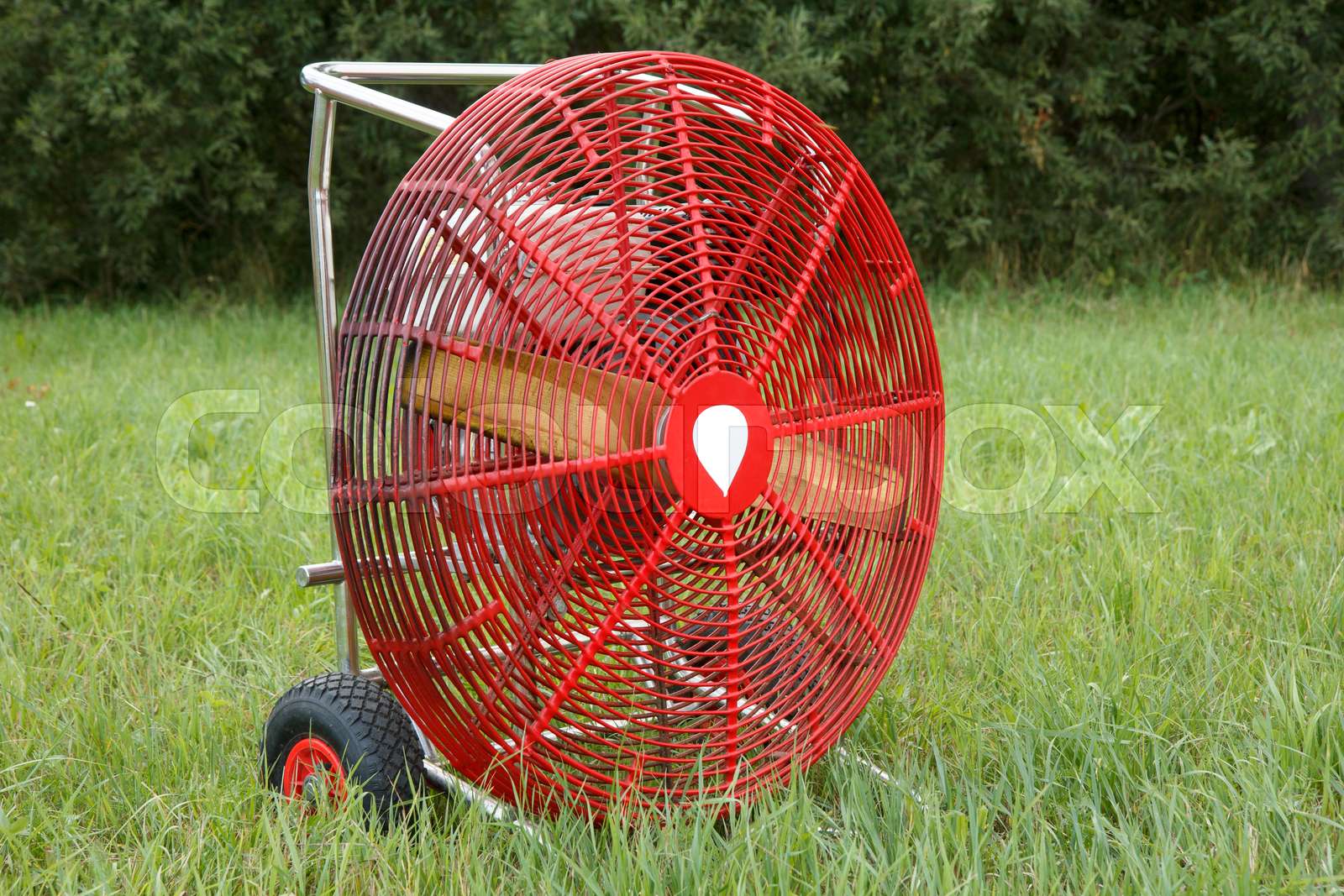 big red ventilator | Stock image | Colourbox
