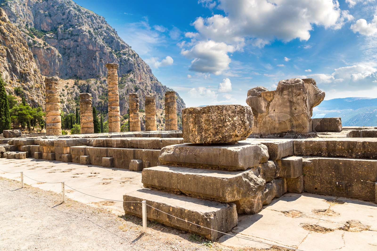 The Temple Of Apollo In Delphi Stock Image Colourbox The Temple Of Apollo In Delphi Stock Image Colourbox