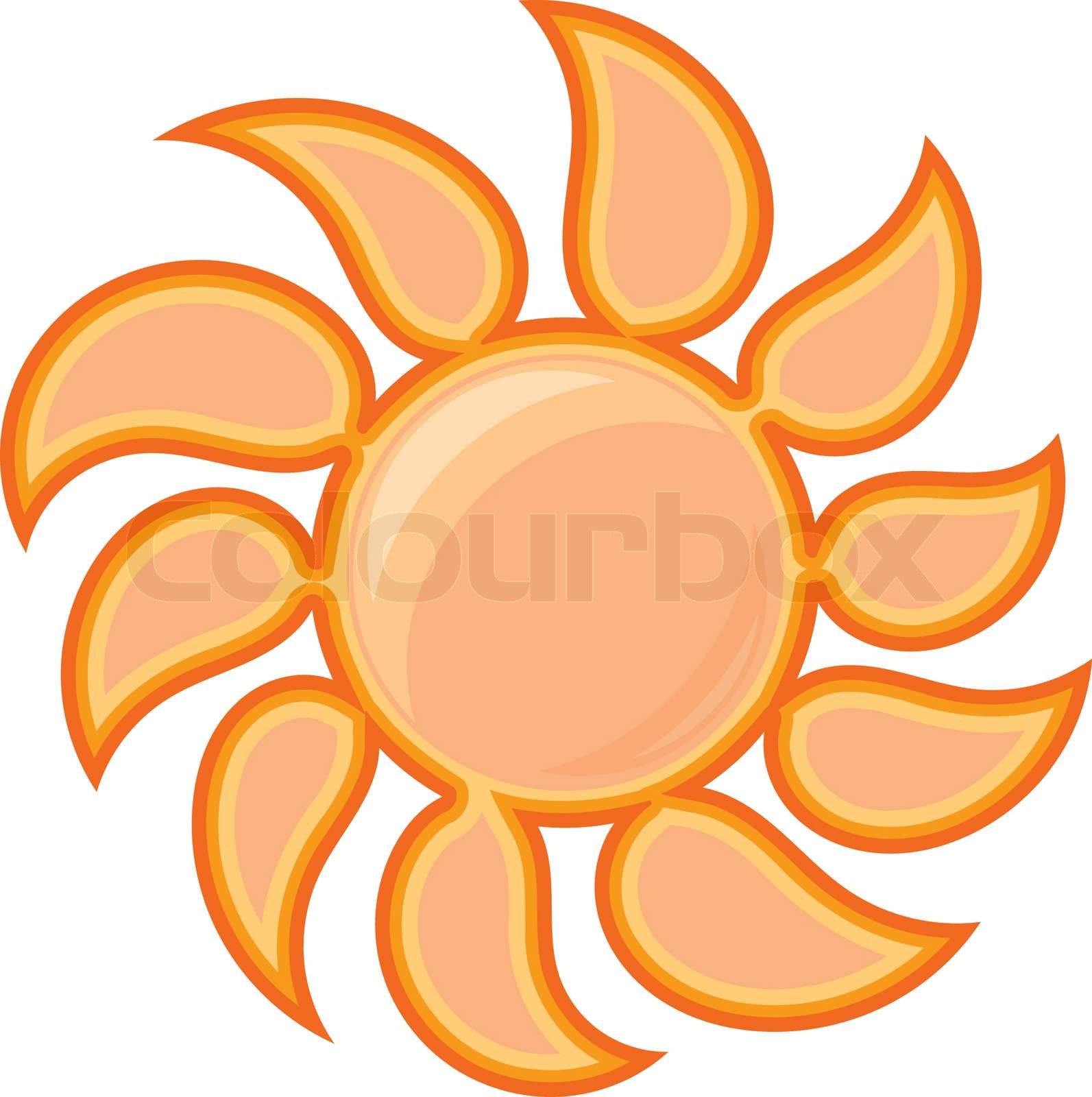 Vector sun sign | Stock vector | Colourbox