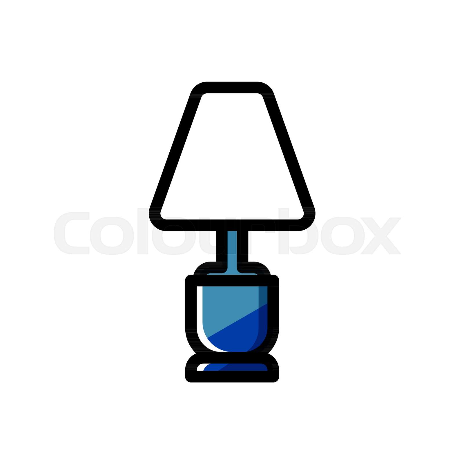 Table Lamp Stock vector Colourbox