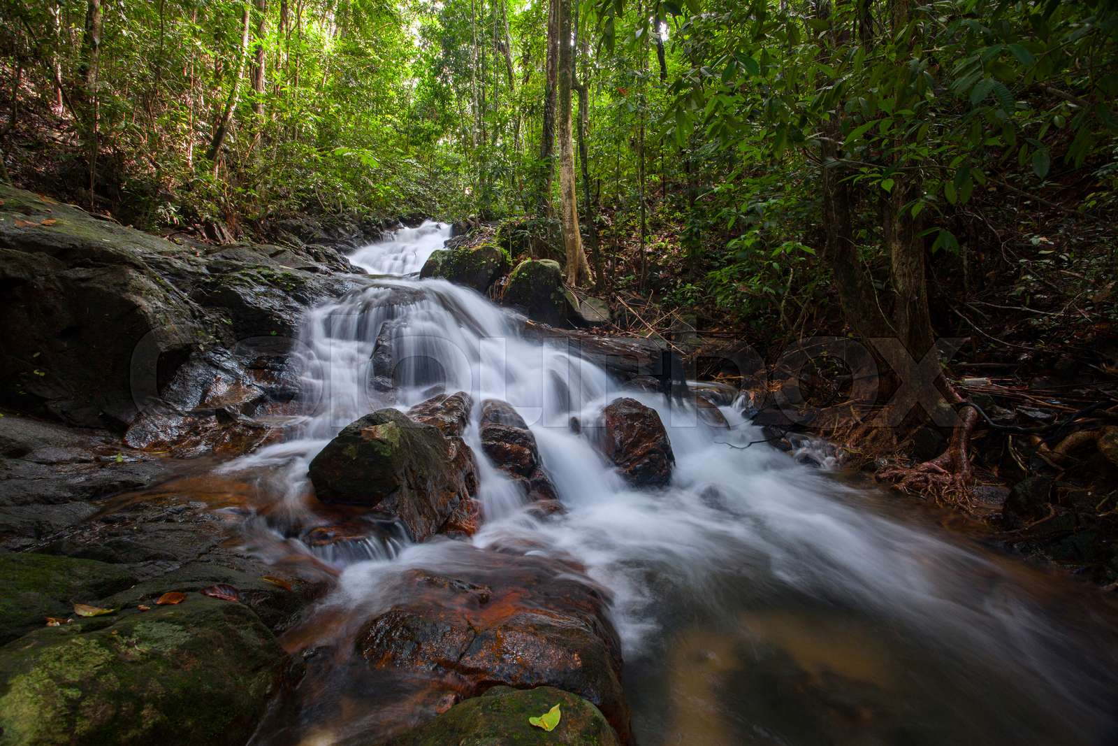 sai rung waterfall | Stock image | Colourbox