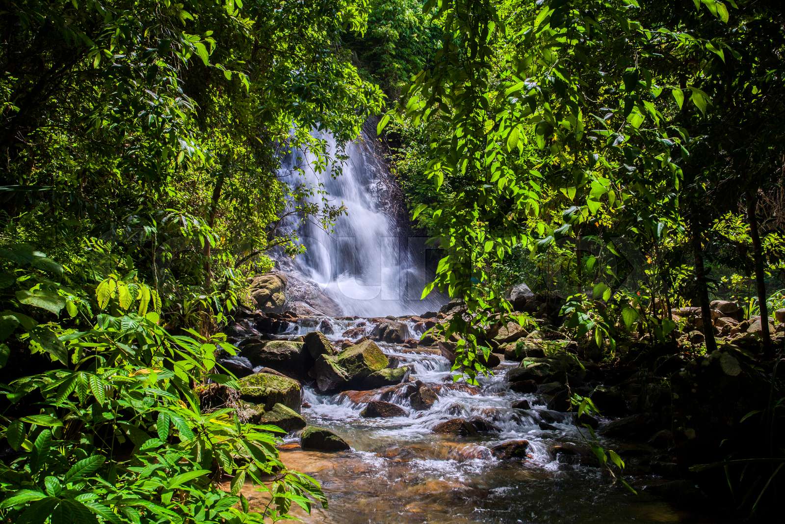 sai rung waterfall | Stock image | Colourbox