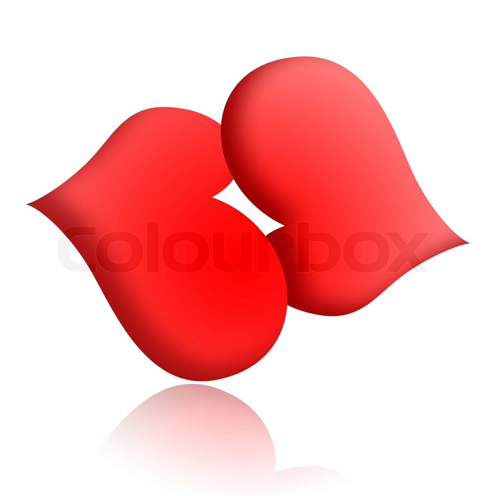 Kissing Hearts | Stock image | Colourbox