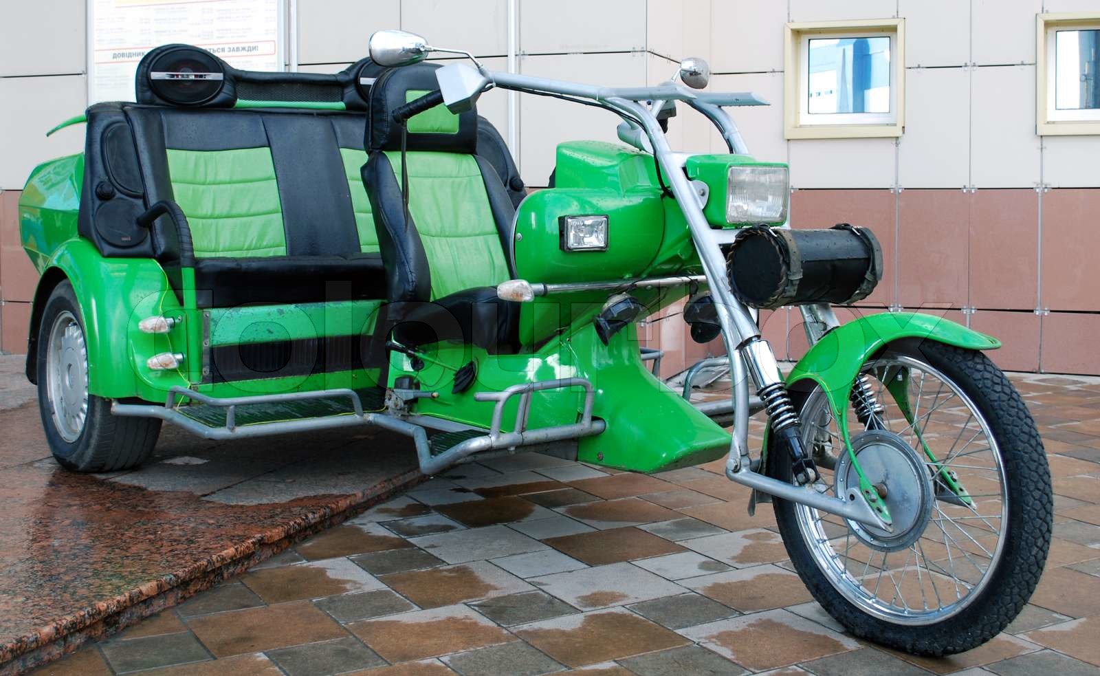 Tricycle Chopper Stock image Colourbox