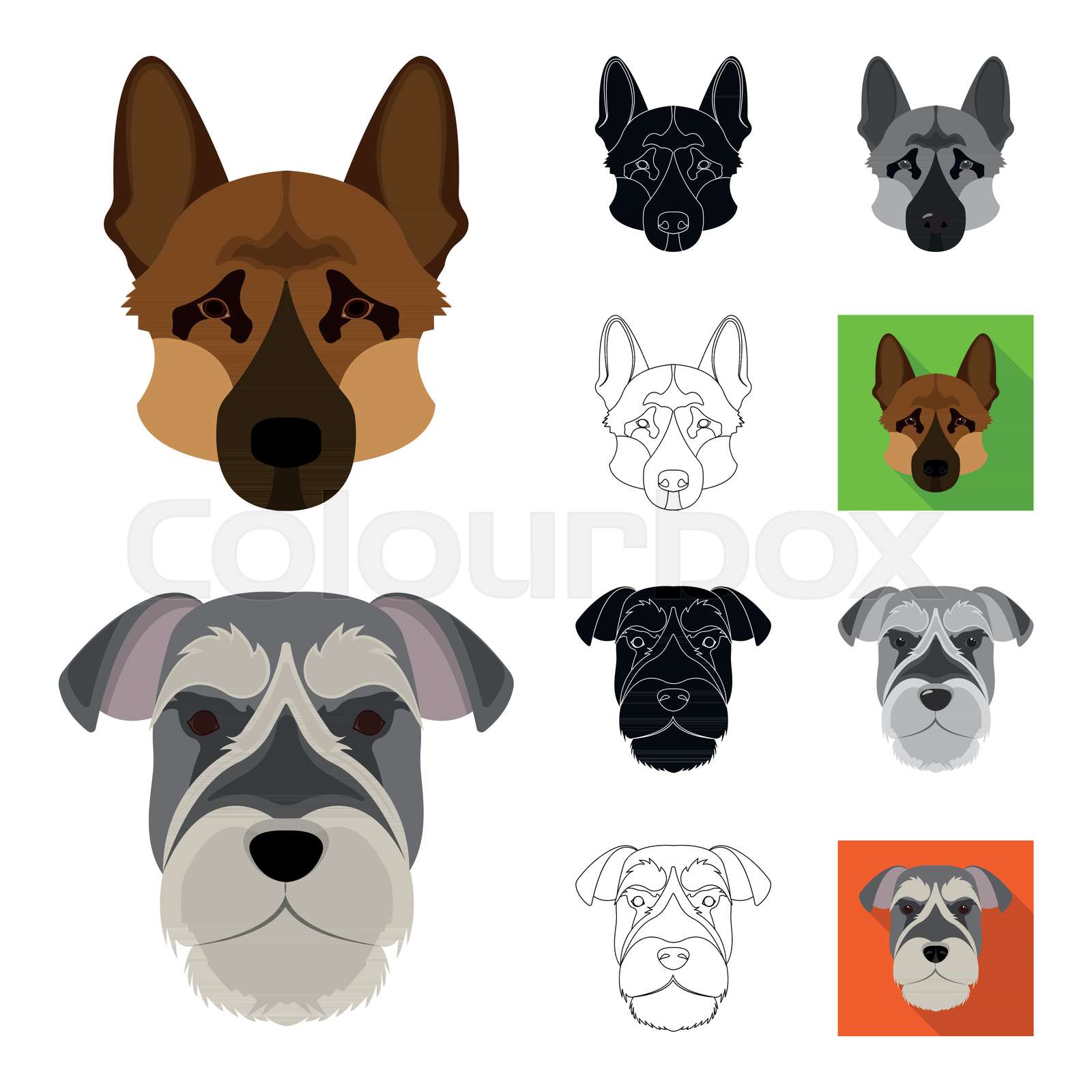 black muzzle dog breeds