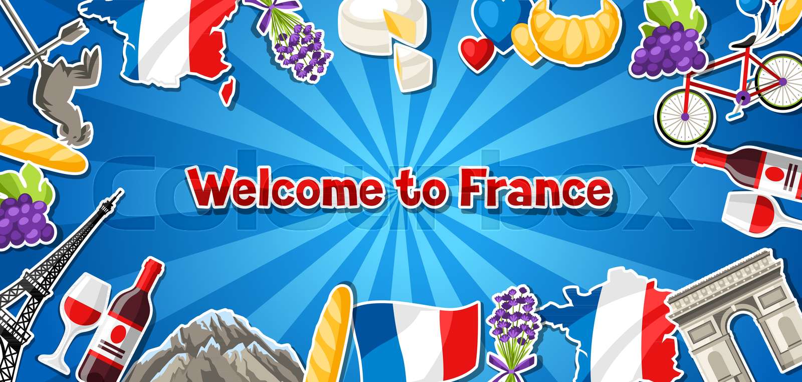 France banner design. Stock vector Colourbox
