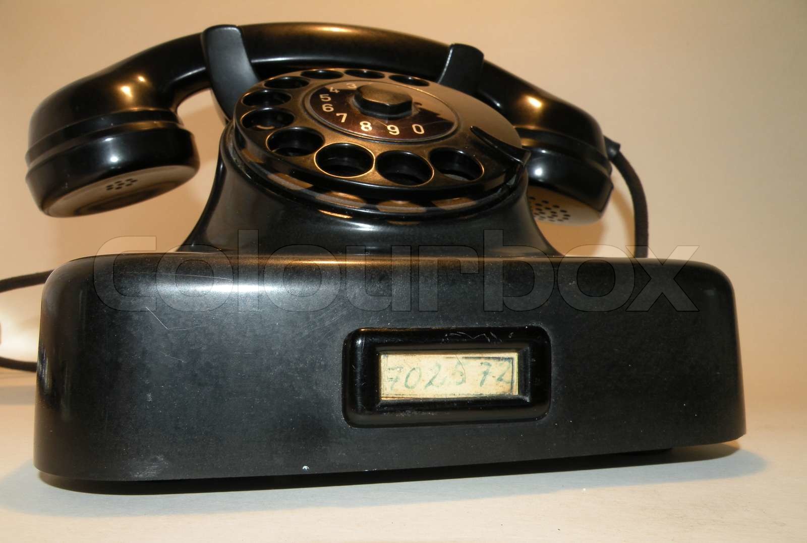 old black phone close up | Stock image | Colourbox