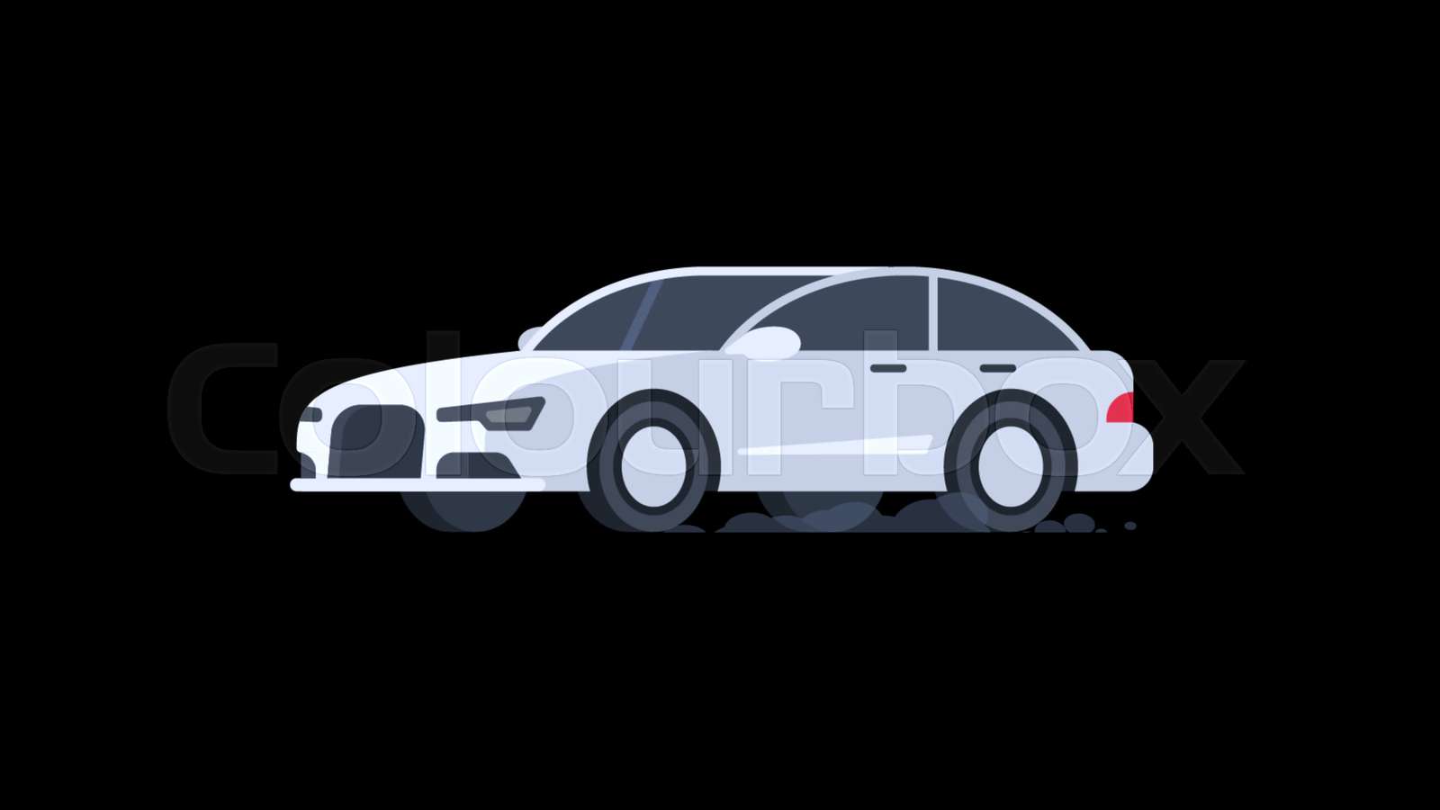 kreislauf, auto, freigestellt Stock Video Colourbox