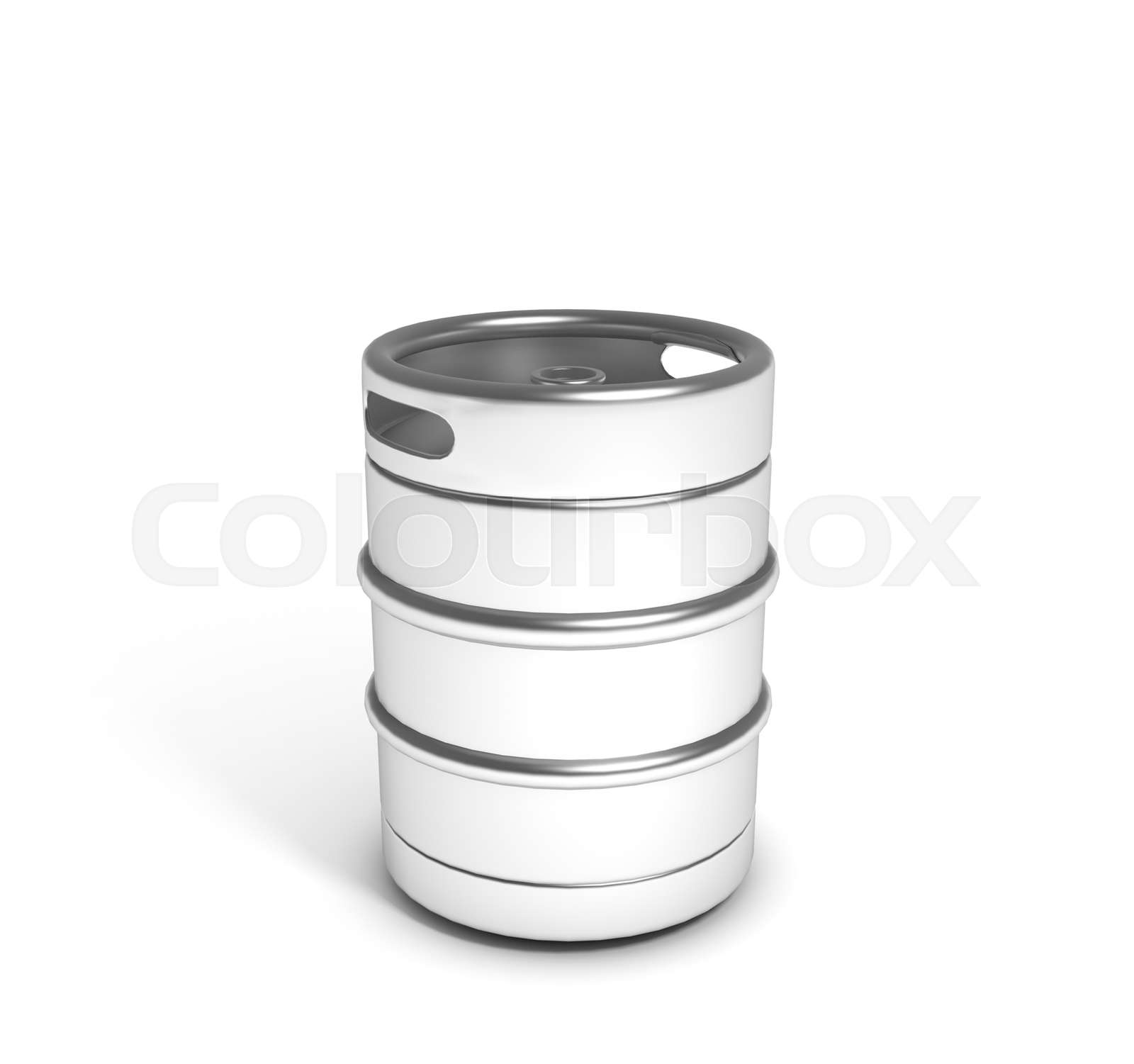 Beer keg isolated Stock image Colourbox