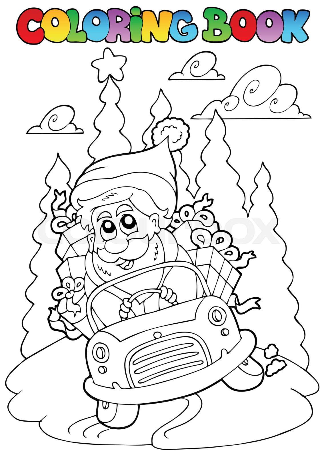Coloring book Christmas topic 5 | Stock vector | Colourbox