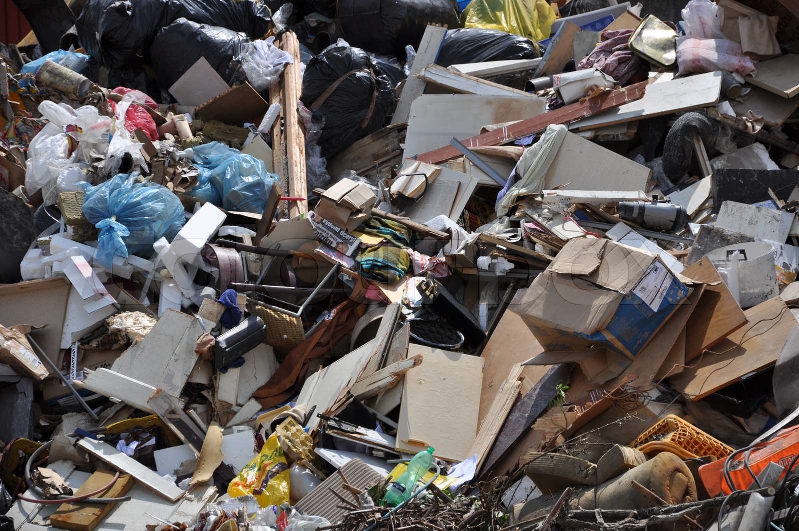dump yard full of dust mess and garbage | Stock image | Colourbox