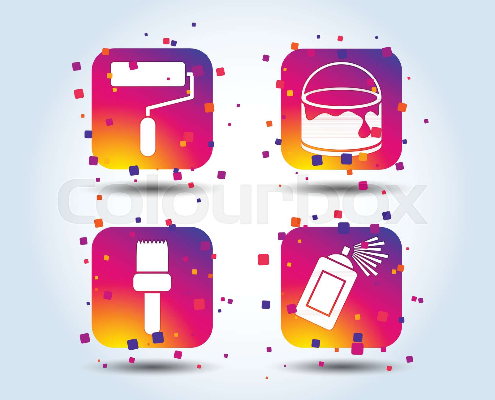 rolle, form, icon | Stock-Vektor | Colourbox