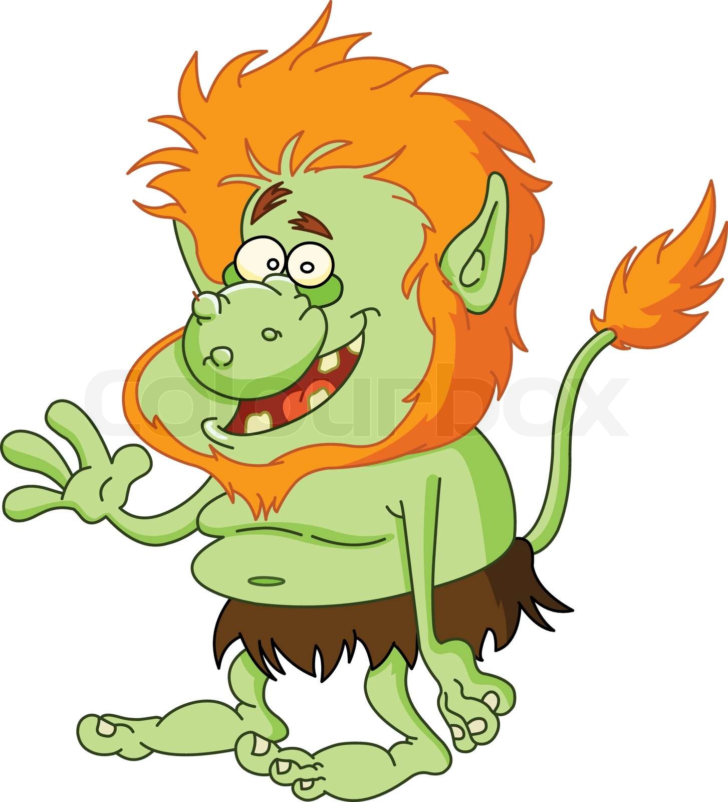 Green troll Stock vector Colourbox