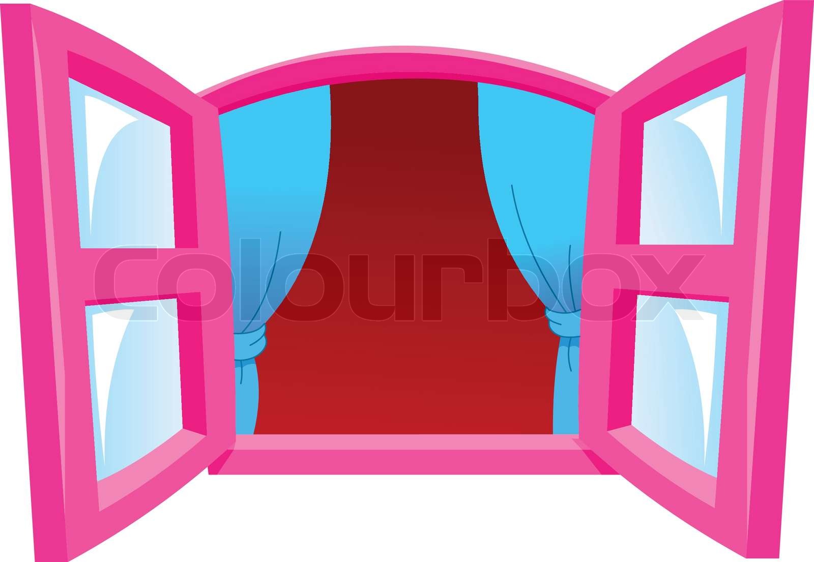 Cartoon window | Stock vector | Colourbox