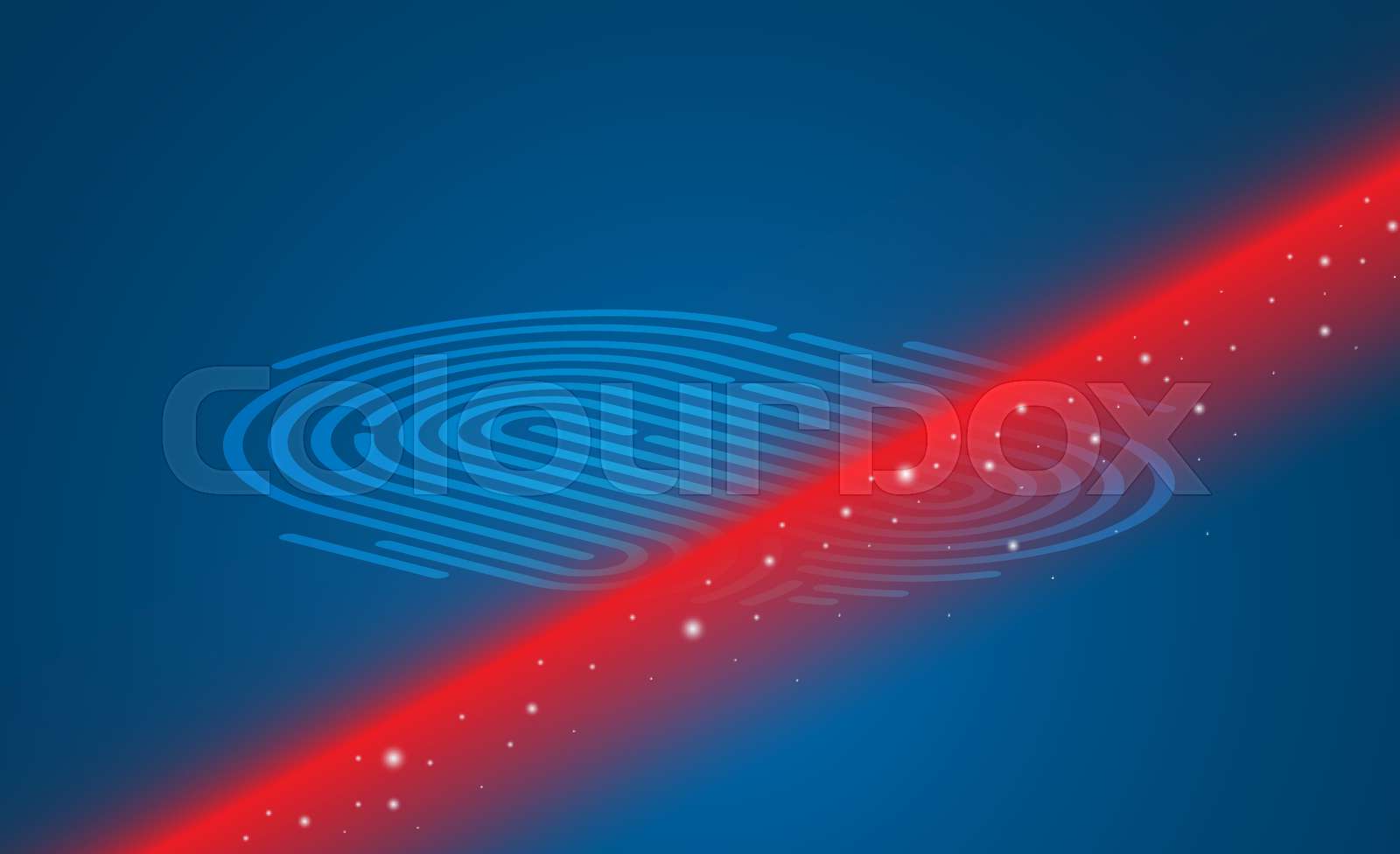 Finger Scan On Computer Technology Background. Vector illustration ...