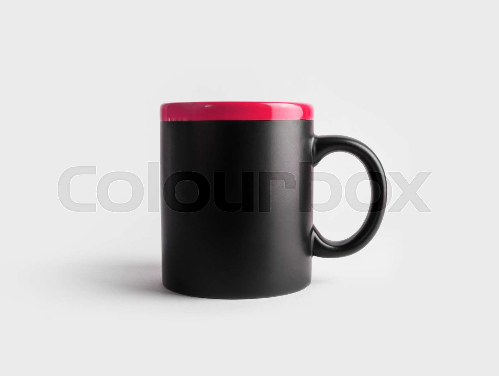 Black and red mug | Stock image | Colourbox