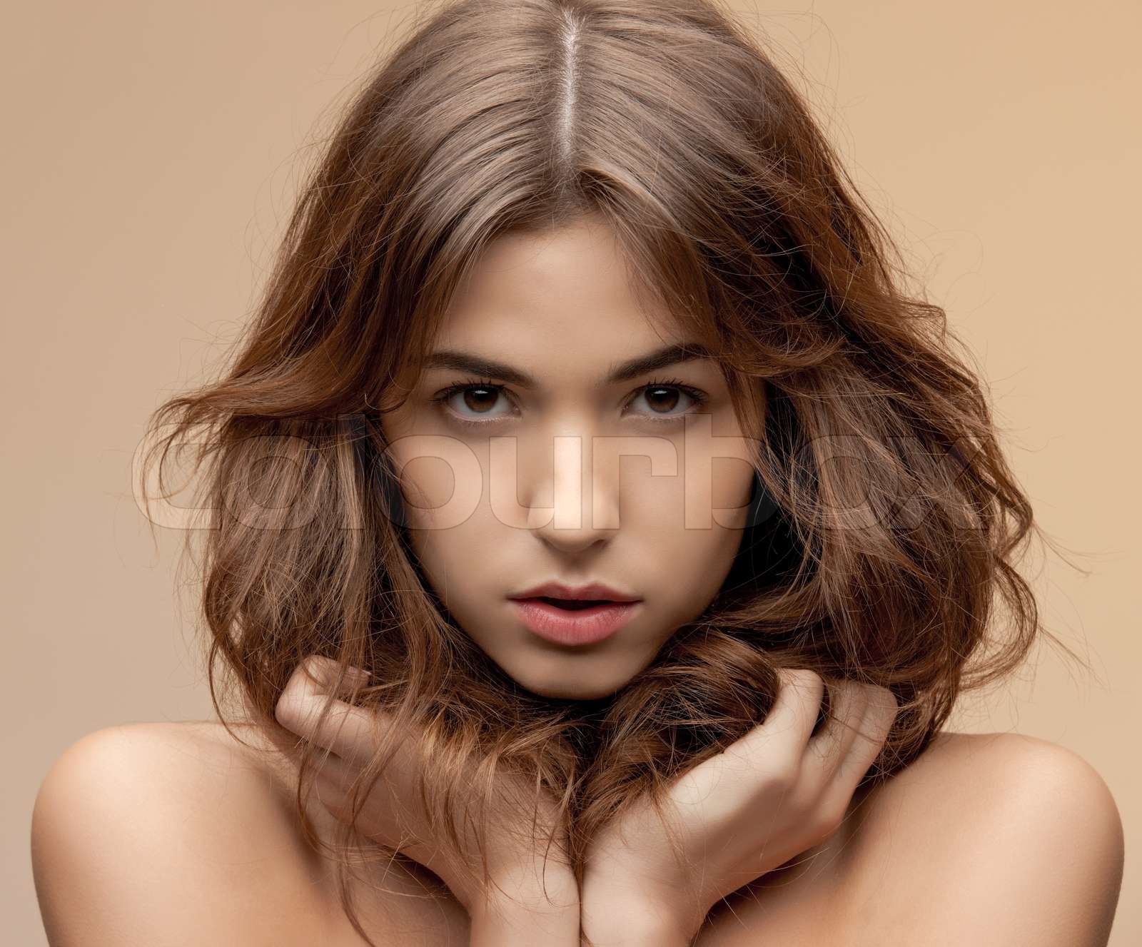 schöne Frau Stock Bild Colourbox