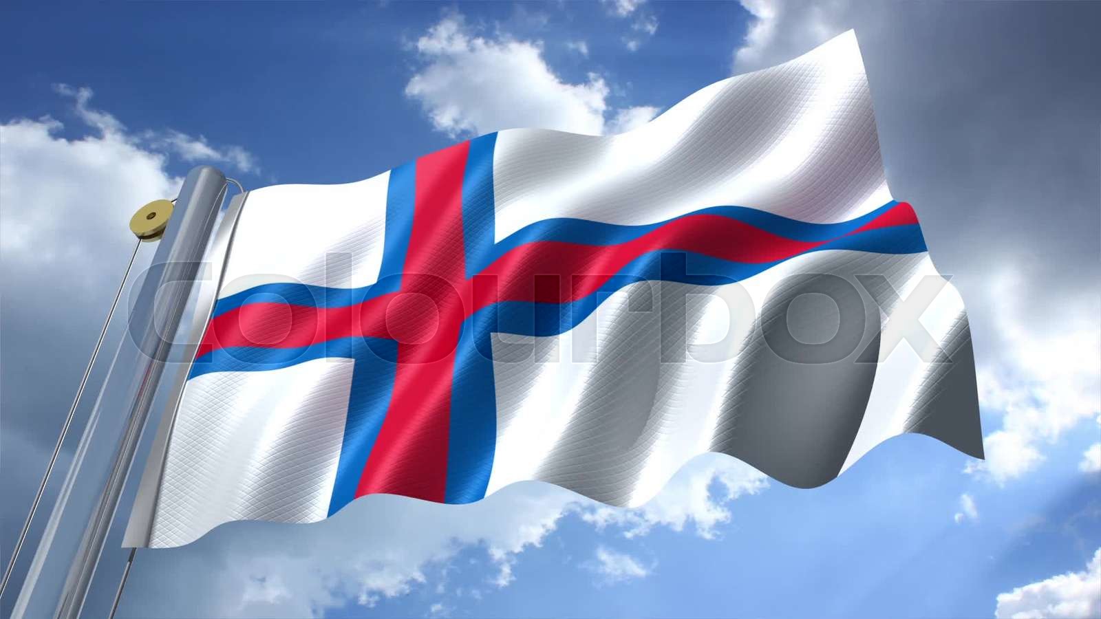 Färöer-Inseln Flagge – 90 X 150 Cm, Polyester, Doppelt Umsäumt Mit Messingösen