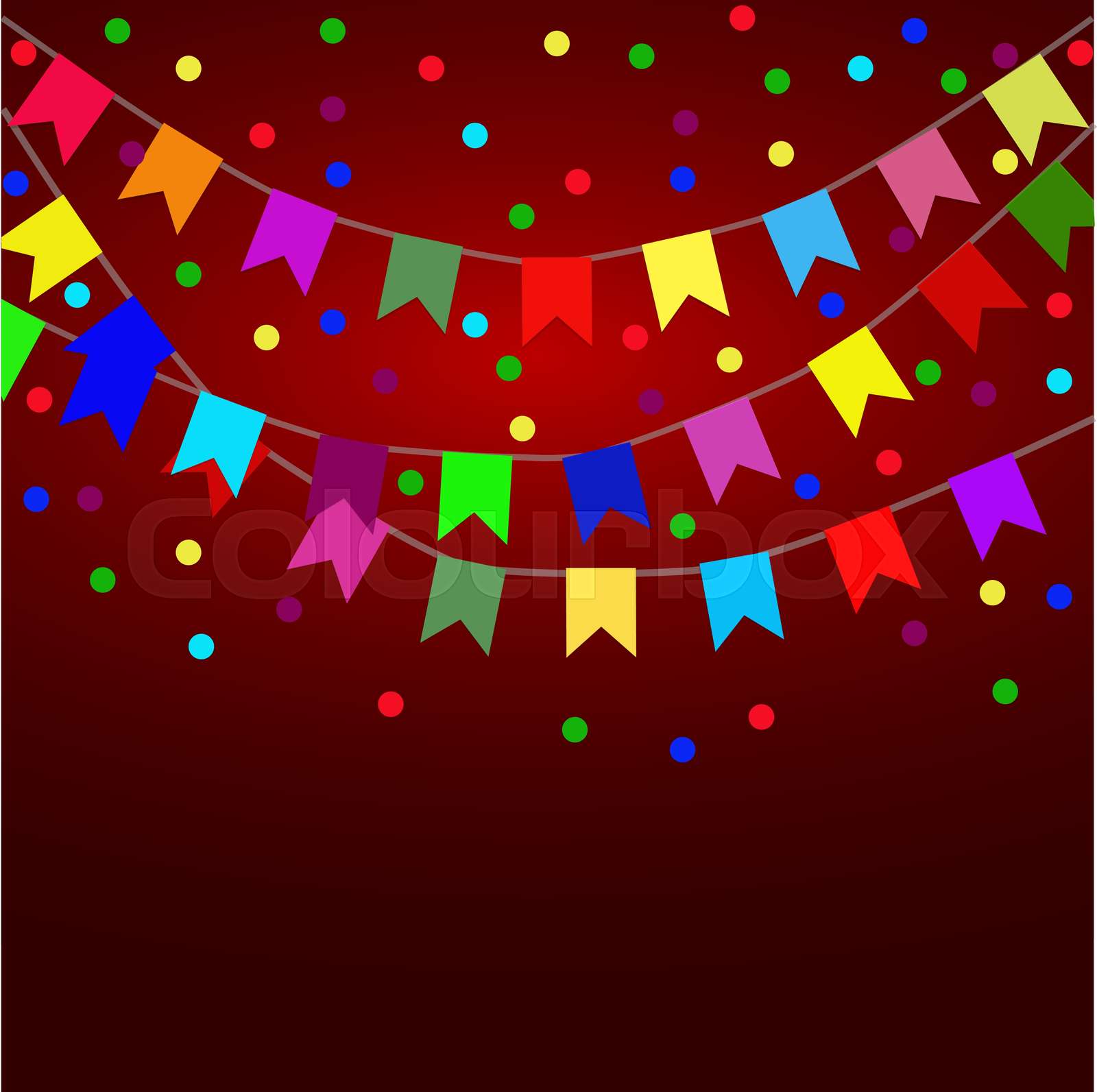 Celebrate flags set | Stock vector | Colourbox